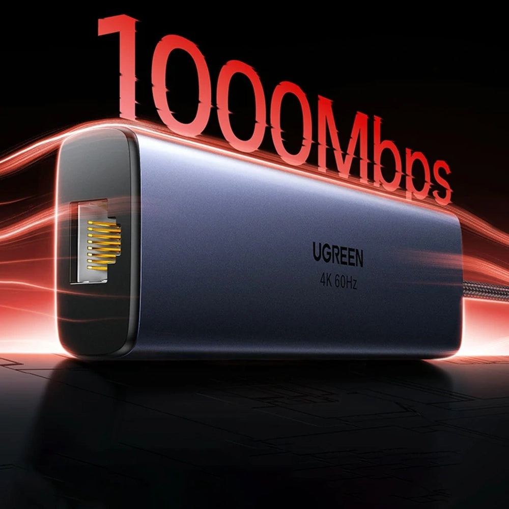 Порт-репликатор UGREEN CM512 6-in-1 USB-C Hub (75643)