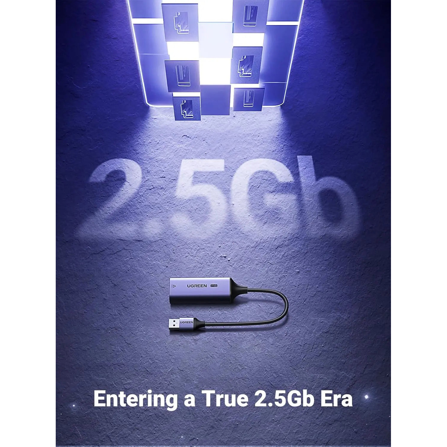 Сетевой адаптер UGREEN CM648 USB 3.0 2.5 Gigabit Ethernet Adapter Space Gray (25051)
