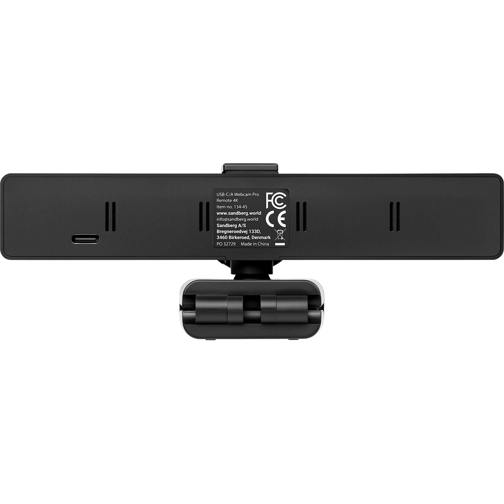 Веб-камера для стримінгу SANDBERG USB C/A Webcam Pro Remote 4K (134-45)