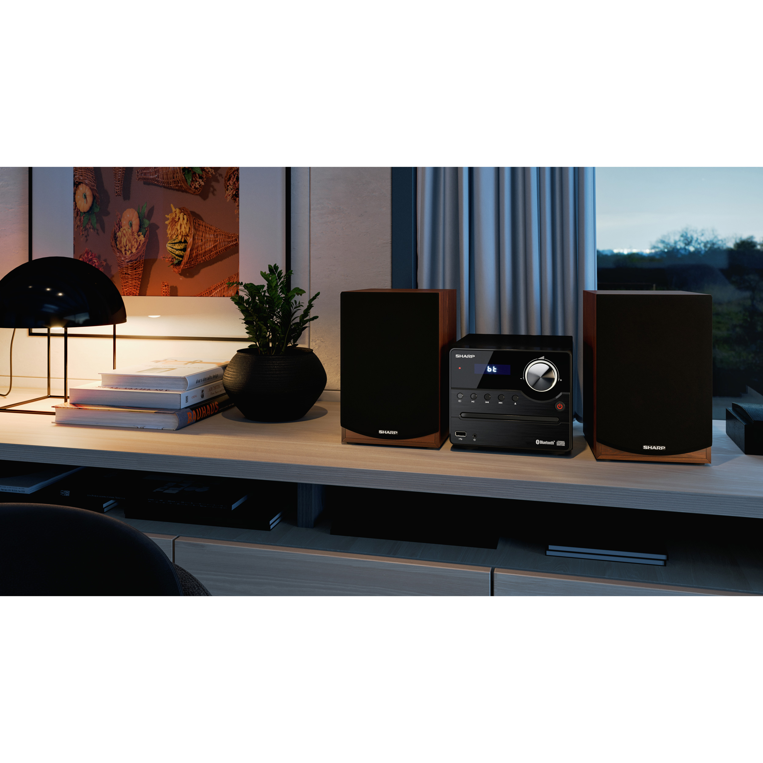 Музичний центр SHARP XL-B512 FM Hi-Fi Micro System Brown