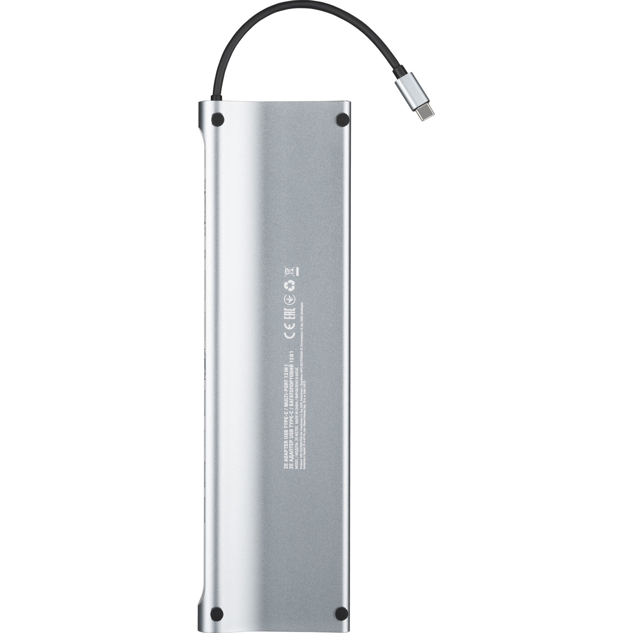 Док-станция 2E USB-C to 2xHDMI, 1xVGA, 2xUSB3.0, 1xUSB2.0, 2xPD, LAN, AUX, SD/TF (2E-W2703)