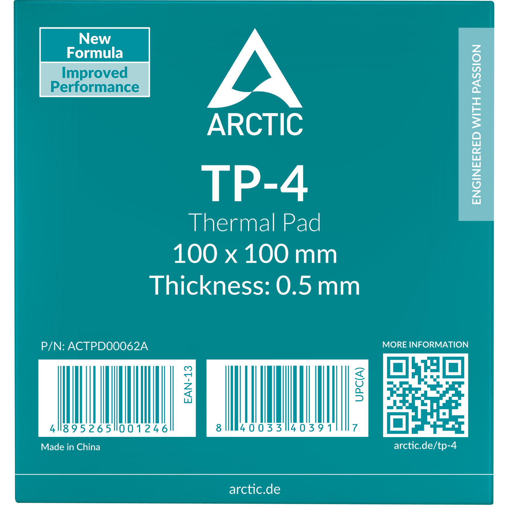 Термопрокладка ARCTIC TP-4 Thermal Pad 100x100x0.5mm (ACTPD00062A)