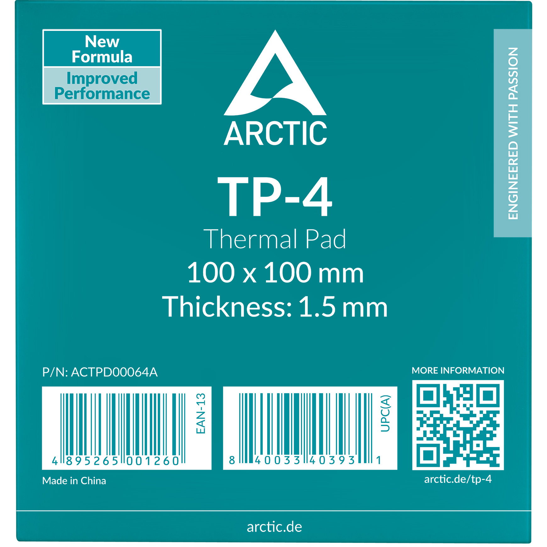 Термопрокладка ARCTIC TP-4 Thermal Pad 100x100x1.5mm (ACTPD00064A)
