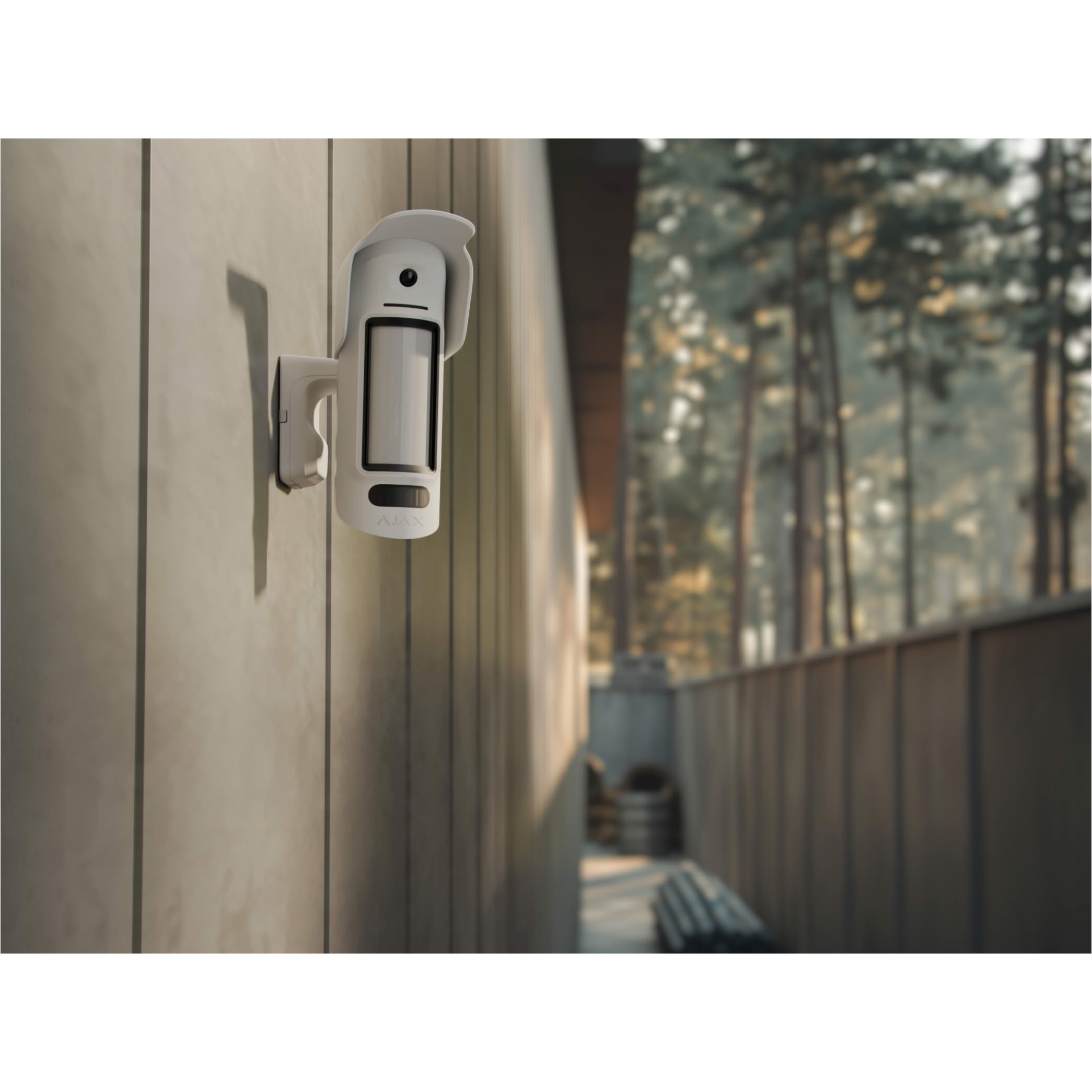 Датчик руху типу «штора» AJAX CurtainCam Outdoor HighMount (PhOD) Jeweller White