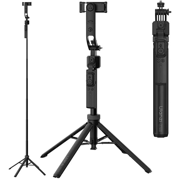 Розумний штатив з автотрекінгом ULANZI TT23 Auto-Tracking Selfie Stick Tripod Phone Clamp Version (T168A)