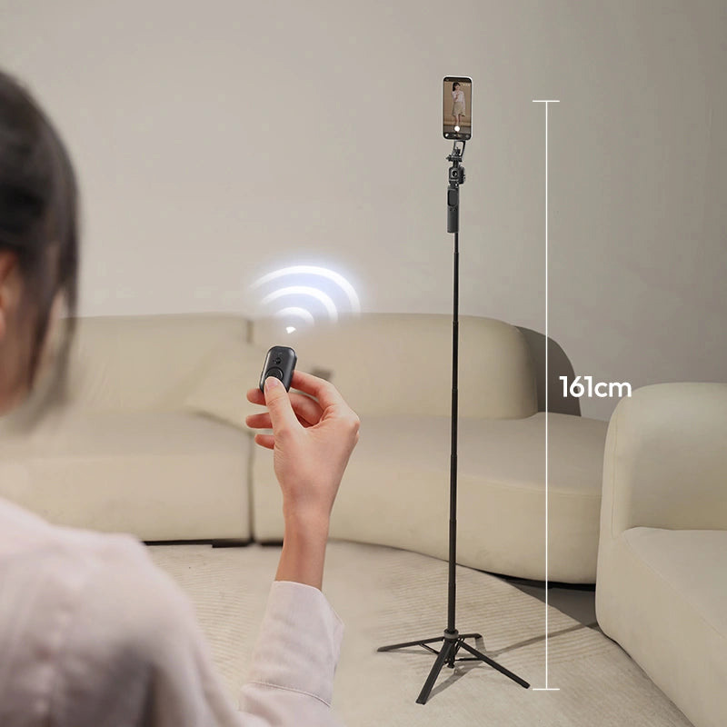 Розумний штатив з автотрекінгом ULANZI TT23 Auto-Tracking Selfie Stick Tripod Phone Clamp Version (T168A)