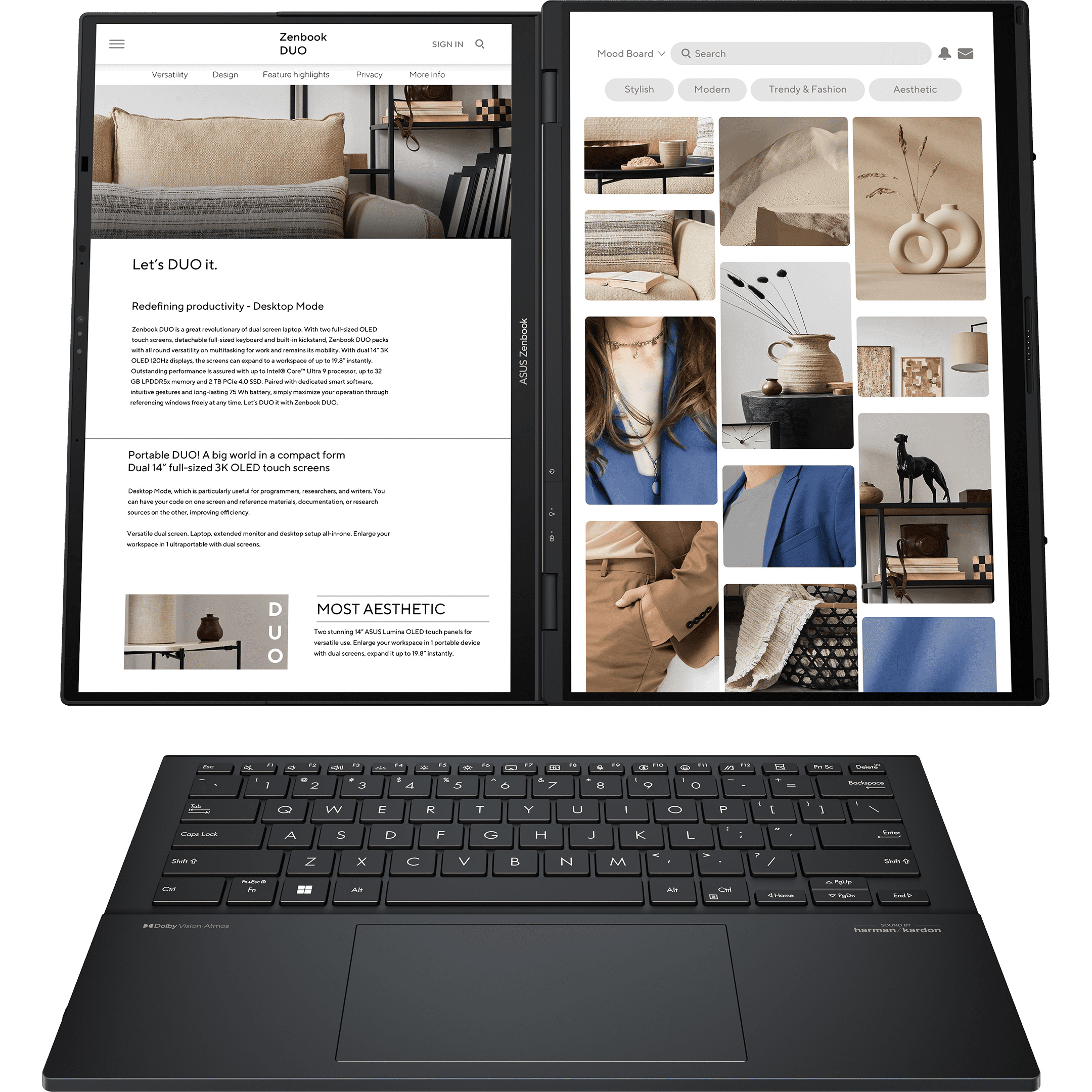 Ноутбук ASUS ZenBook Duo UX8406CA Inkwell Gray (UX8406CA-QL047X)