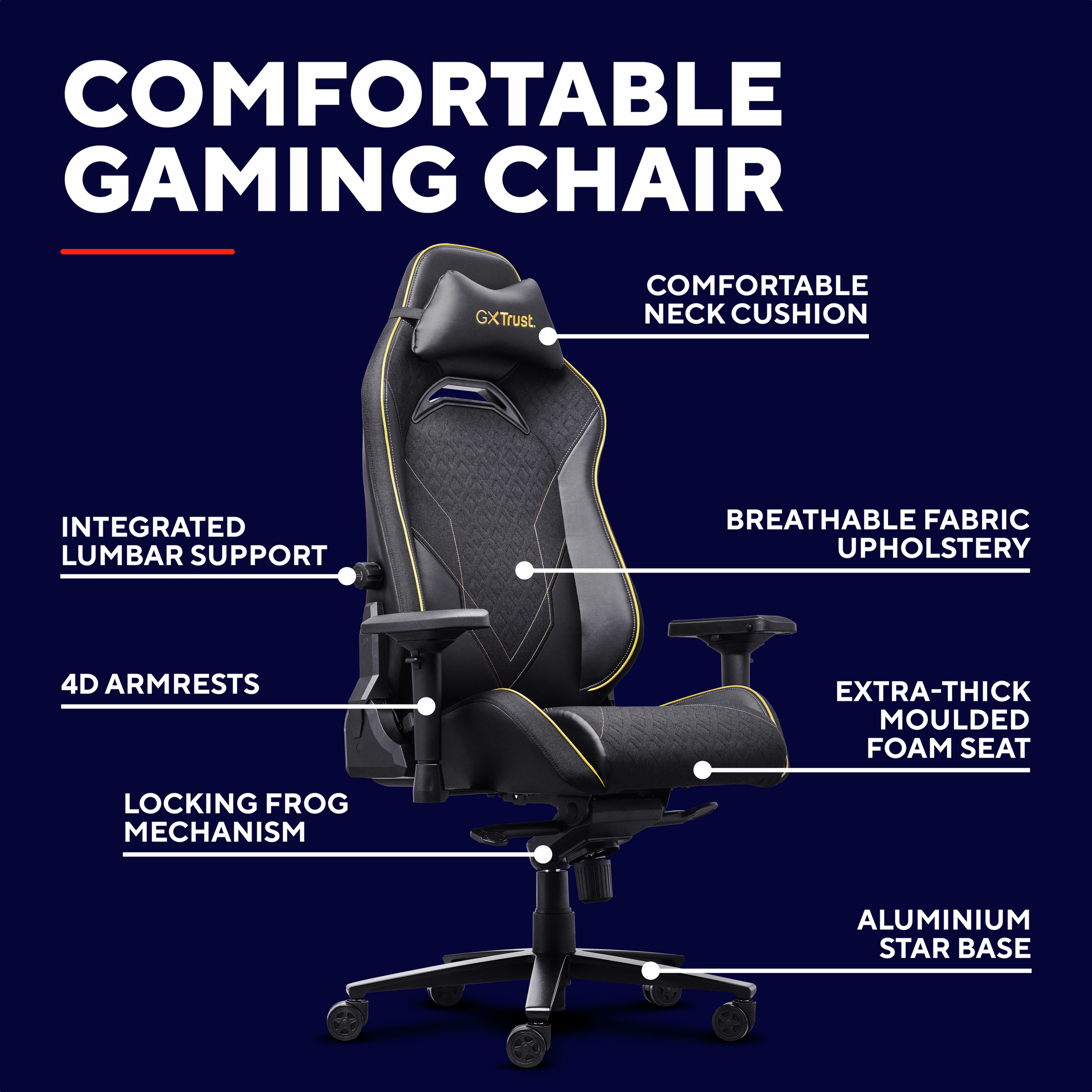 Кресло геймерское TRUST Gaming GXT 721 Ruya Pro (25186)