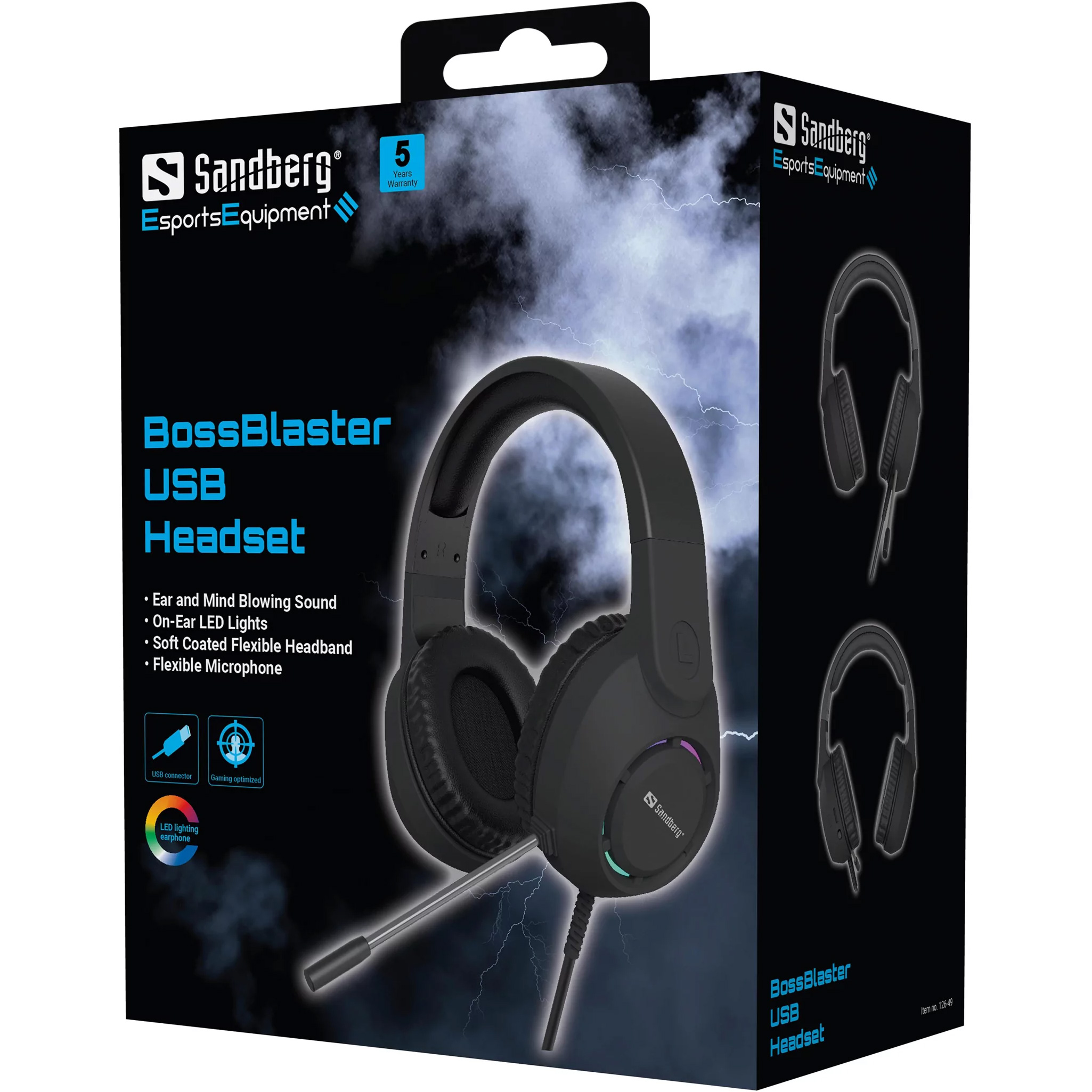 Навушники геймерскі SANDBERG BossBlaster USB Headset (126-49)