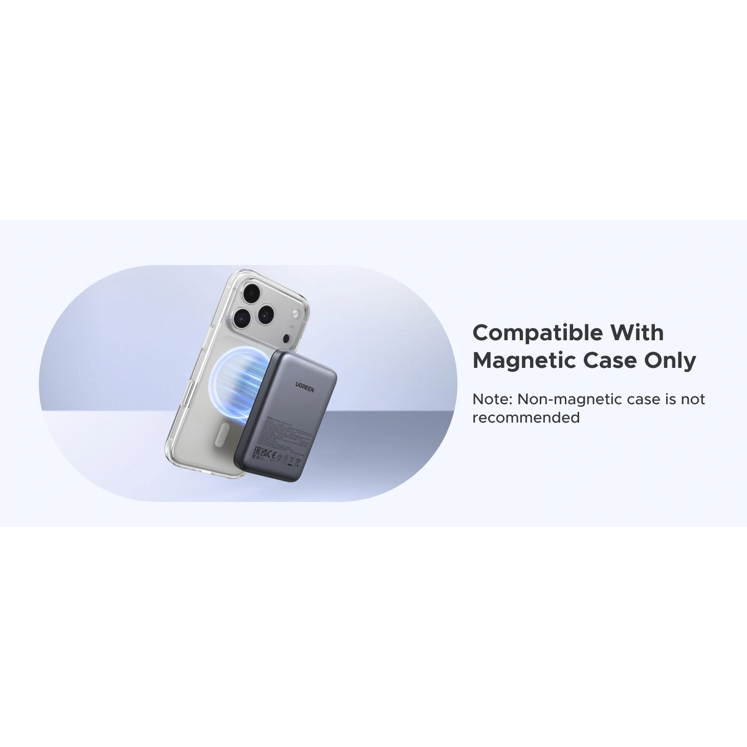 Повербанк MagSafe UGREEN PB561 Nexode 20W 10000mAh Space Gray (25919)