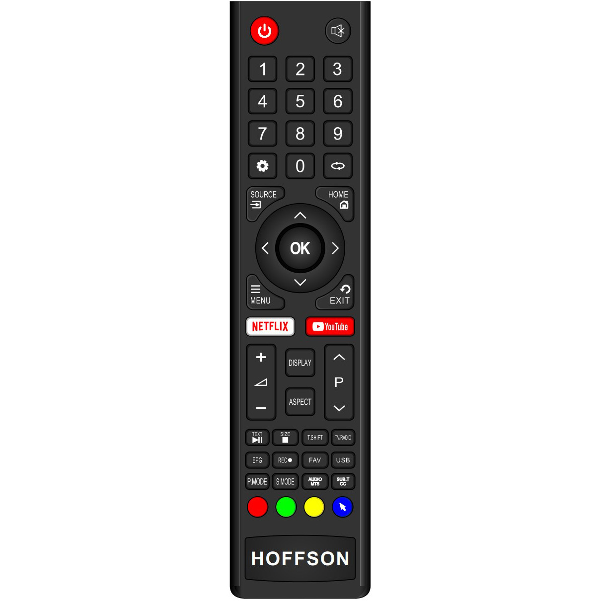 Телевизор HOFFSON 43" A43FHD500T2SF
