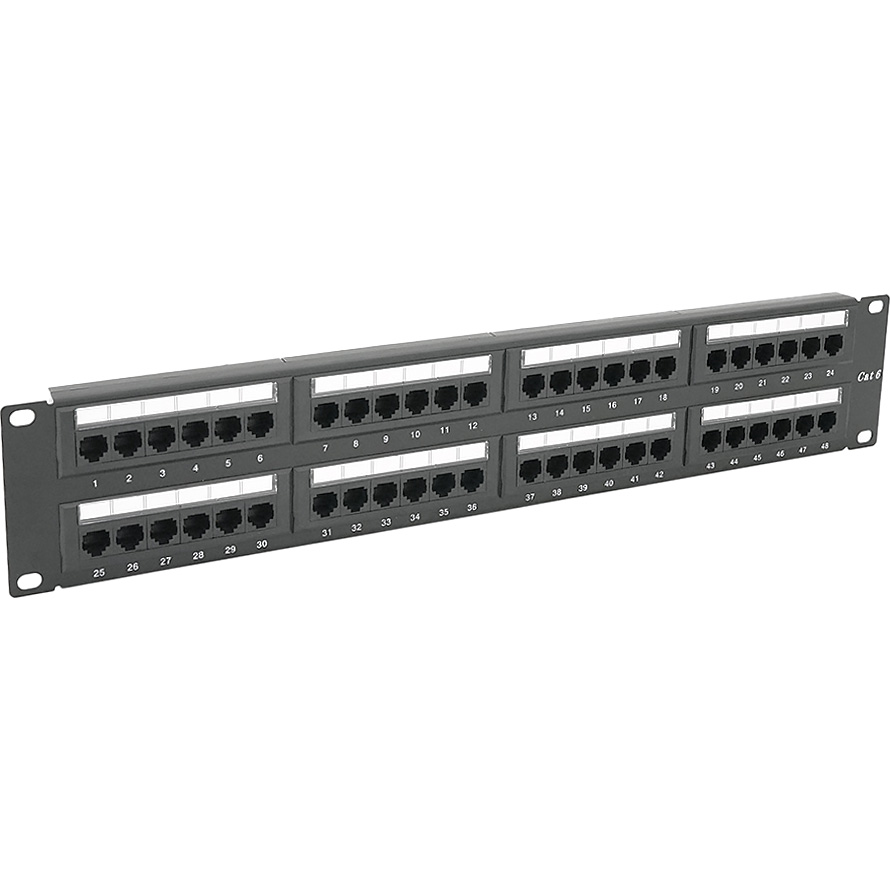 Патч-панель VOLTRONIC 2U 19" 48-port UTP Cat.6a в сборе