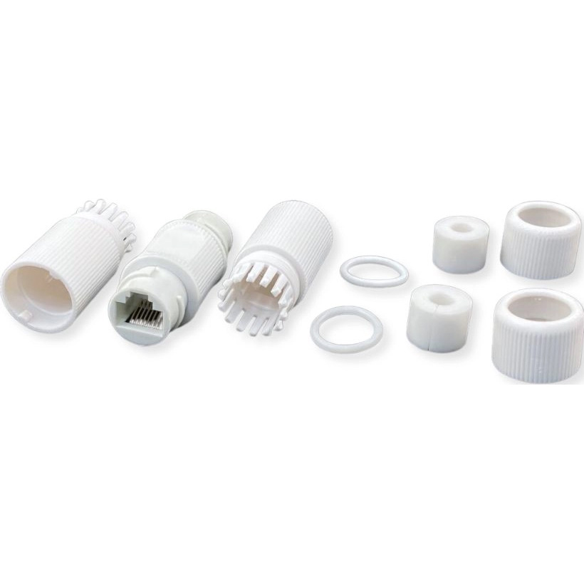 Соединитель витой пары ATIS RG-45W Cat.5 ,влагозащищенный, IP68, White
