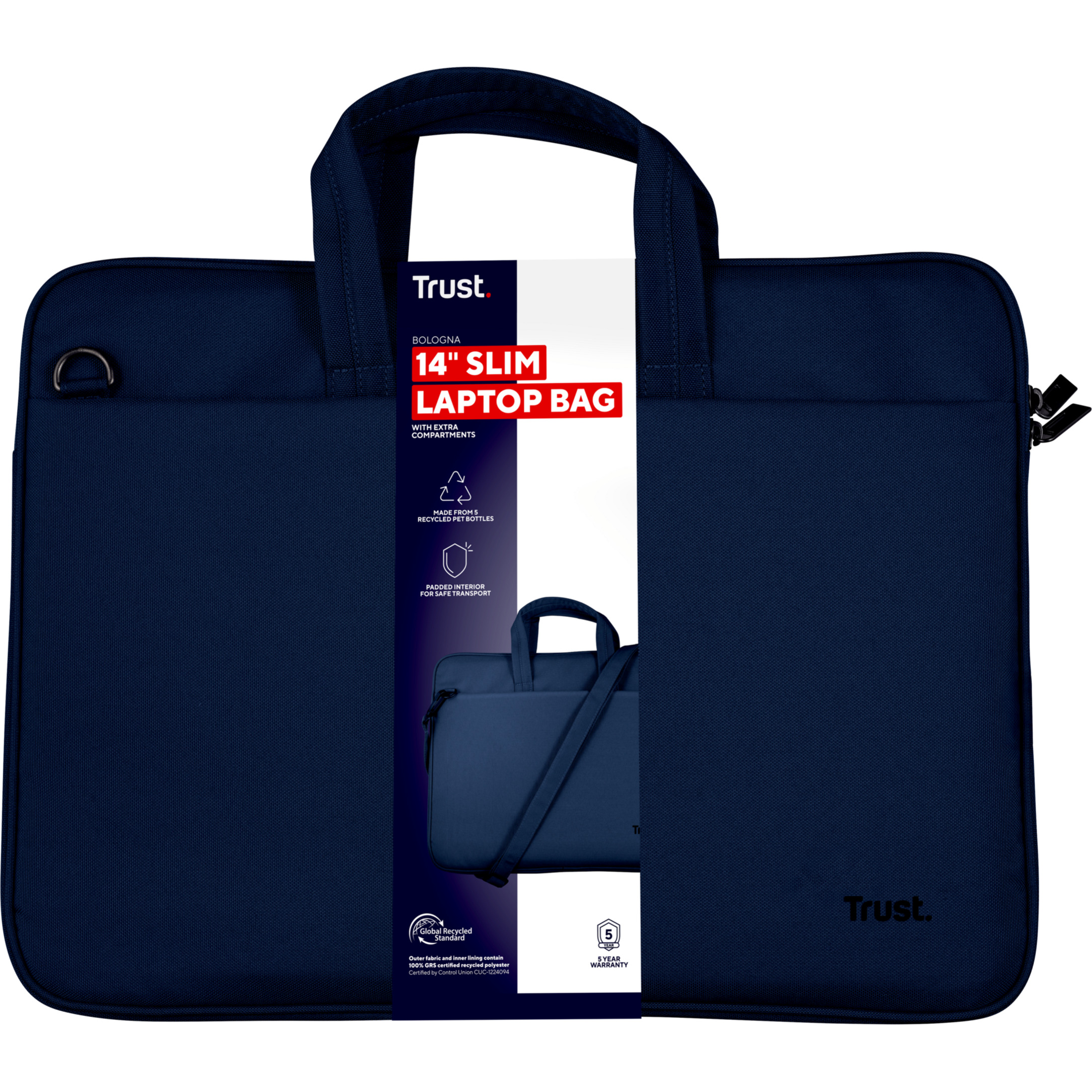 Сумка для ноутбука TRUST Bologna Slim 14" Blue (26208_TRUST)