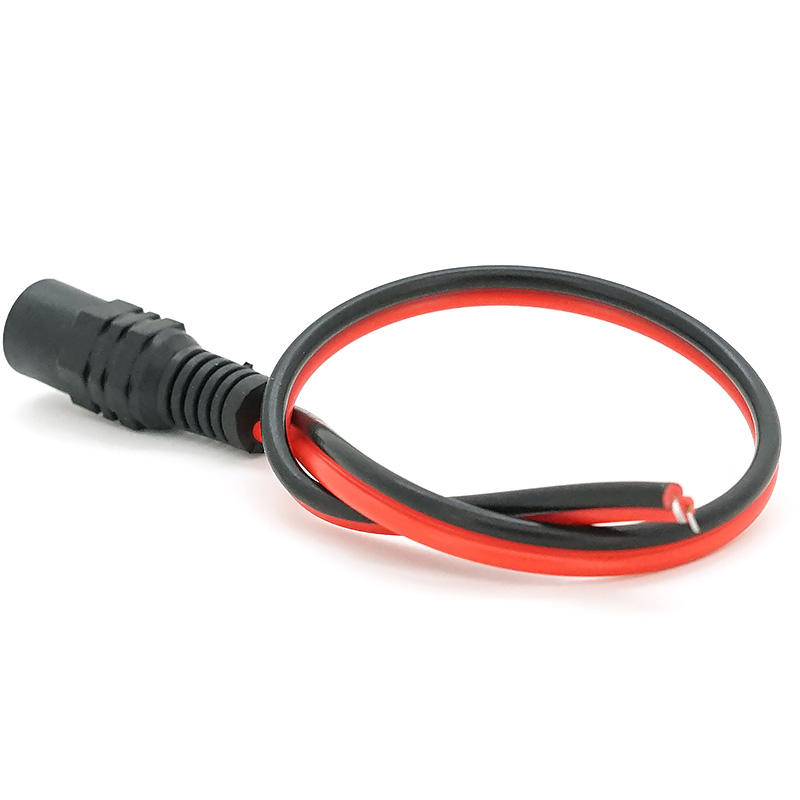 Разъём питания VOLTRONIC DC(F) 5.5*2.5мм 30см Black/Red (YT-DC-F-30BK)