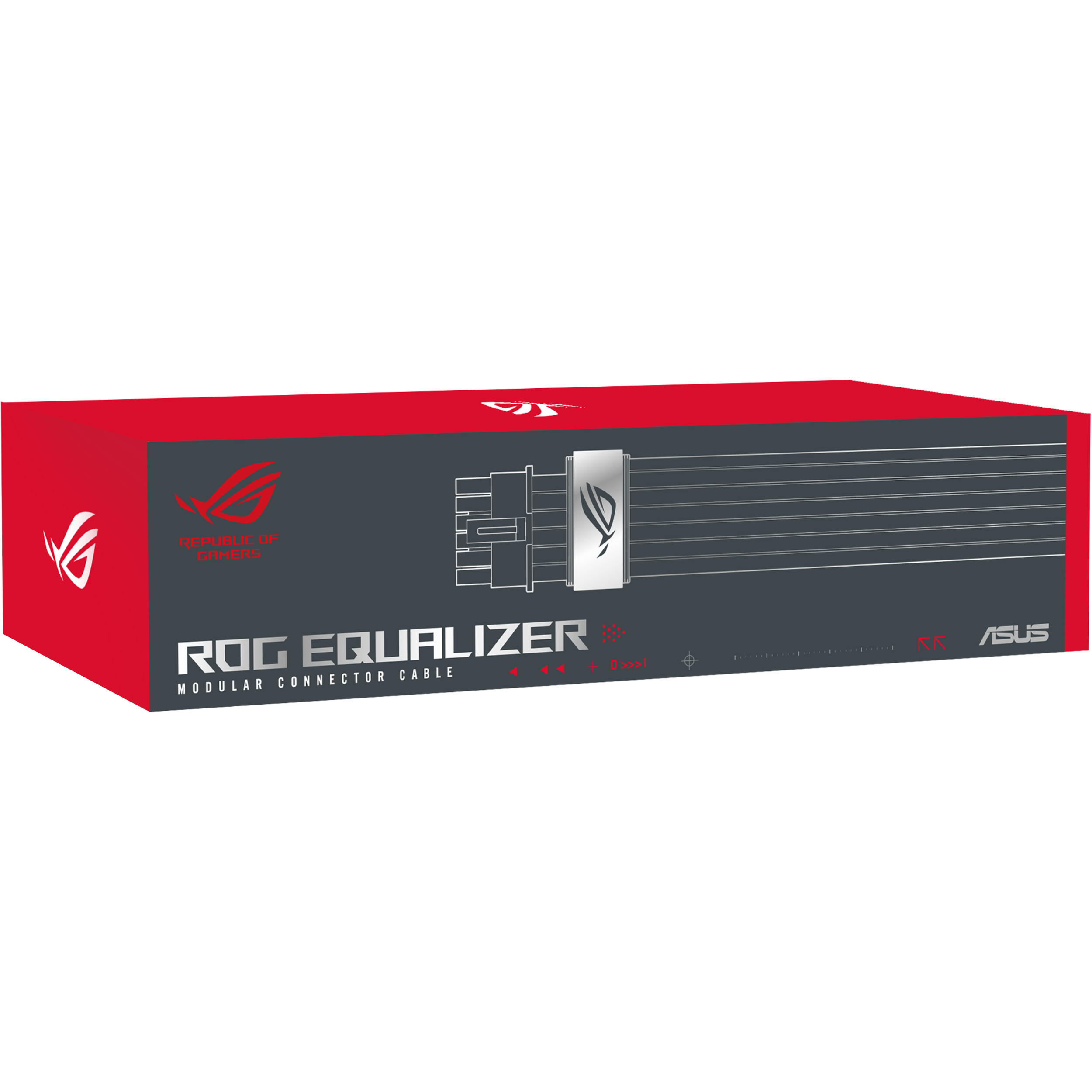 Кабель питания для видеокарты ASUS ROG Equalizer 12V-2x6 PCIe Cable with GPU-First 75см Black