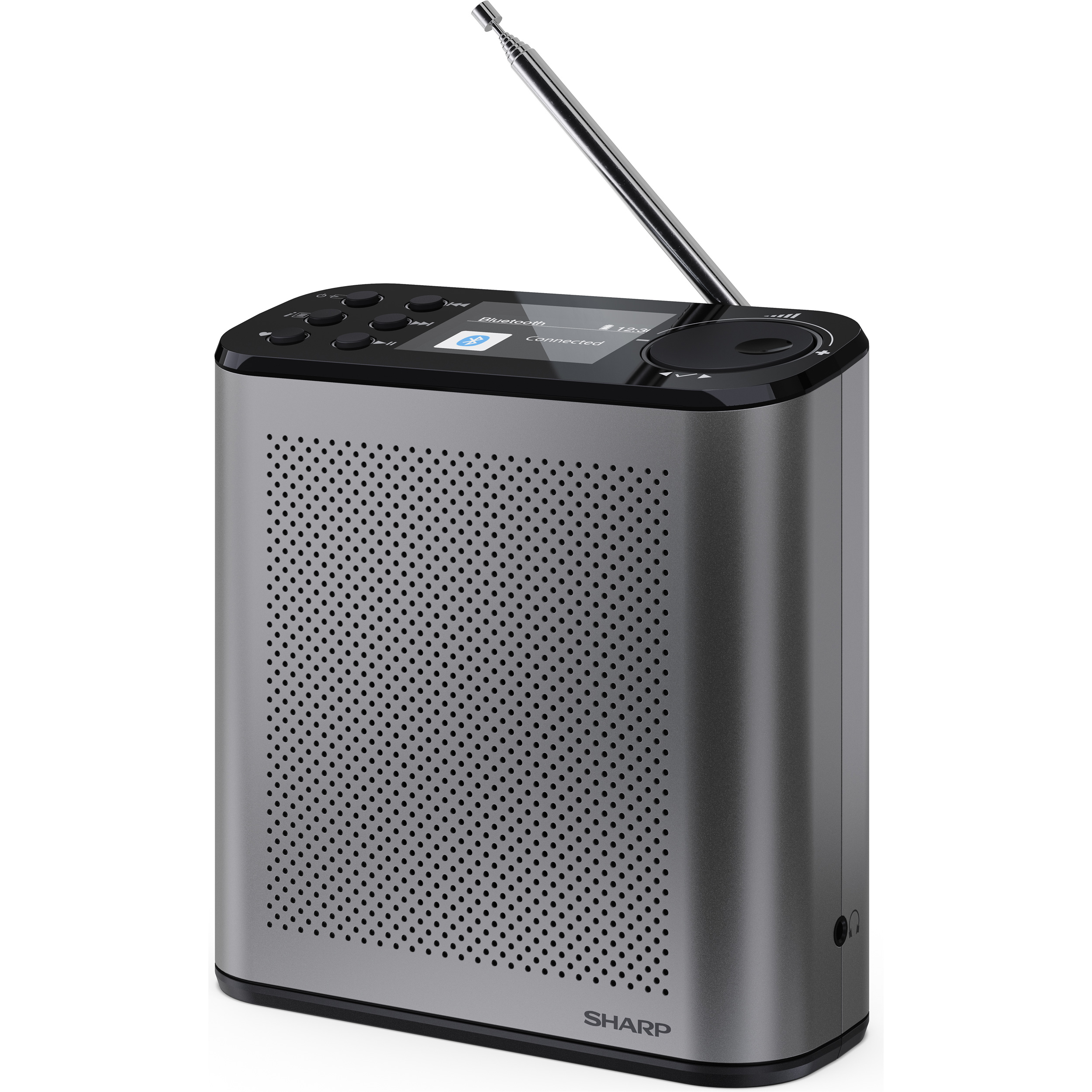 Портативный радиоприёмник SHARP DR-P530 Osaka Portable Digital Radio Storm Gray