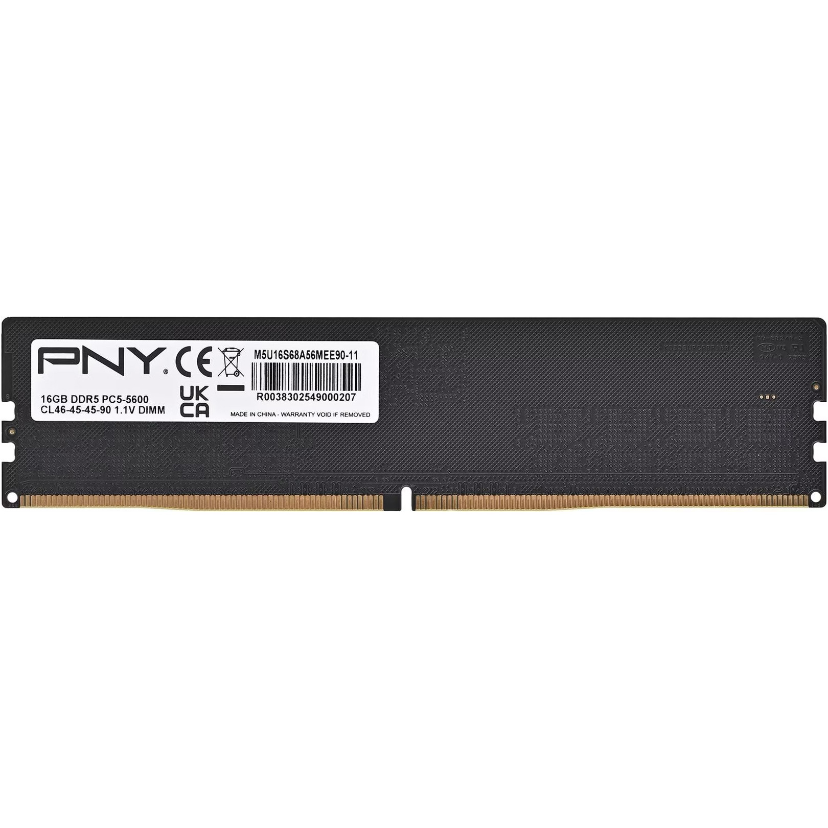 Модуль памяти PNY DDR5 5600MHz 16GB (MD16GSD55600-SB)