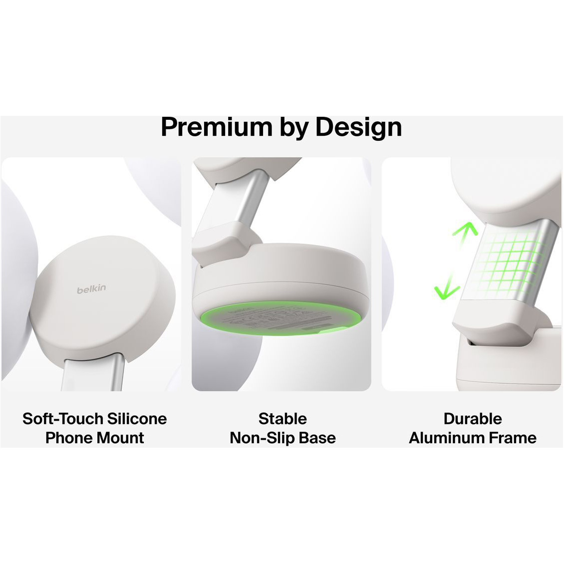 Беспроводное зарядное устройство BELKIN UltraCharge Pro 2-in-1 Convertible Magnetic Charging Dock Sand (WIZ043KQSD)