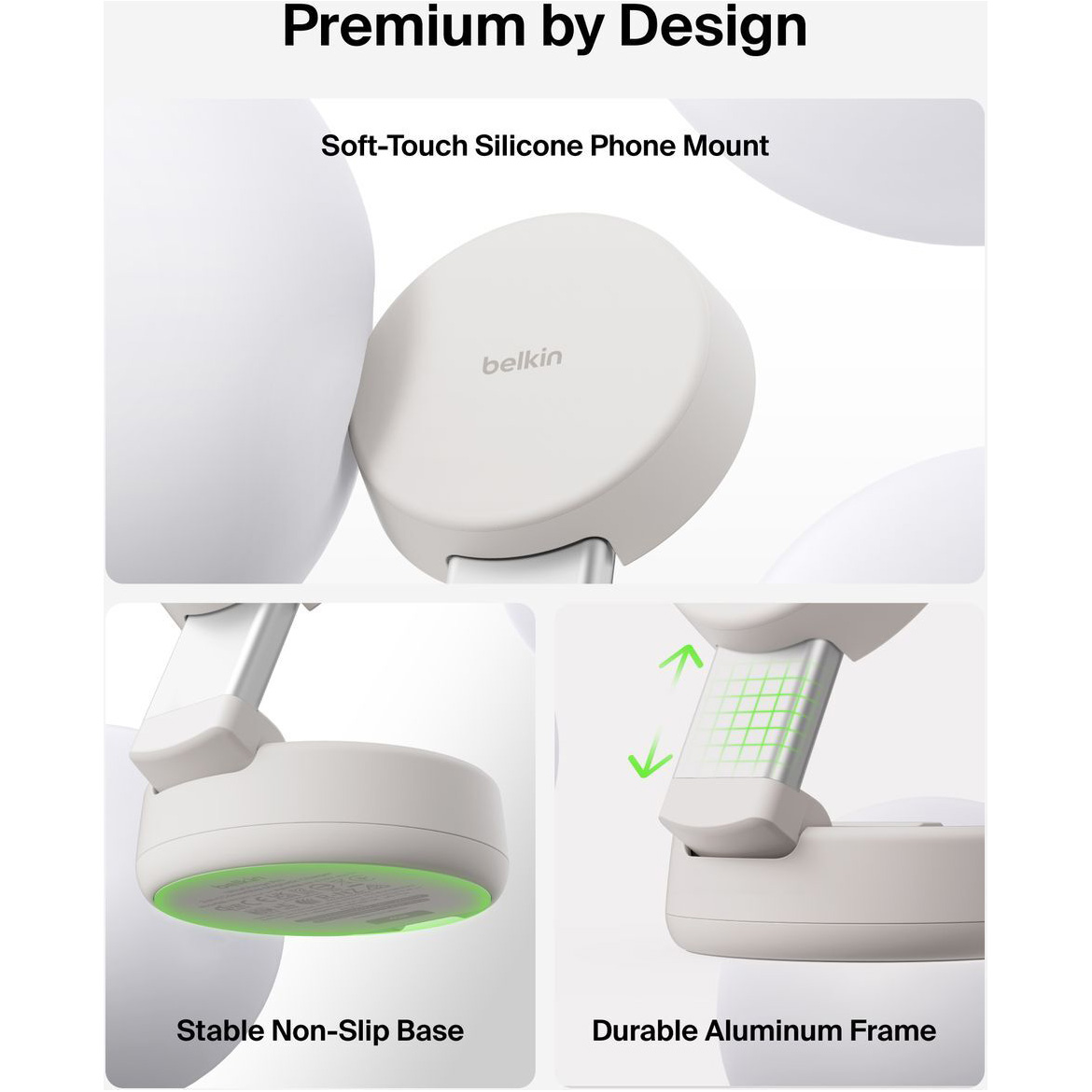 Беспроводное зарядное устройство BELKIN UltraCharge Pro 2-in-1 Convertible Magnetic Charging Dock Sand (WIZ043KQSD)