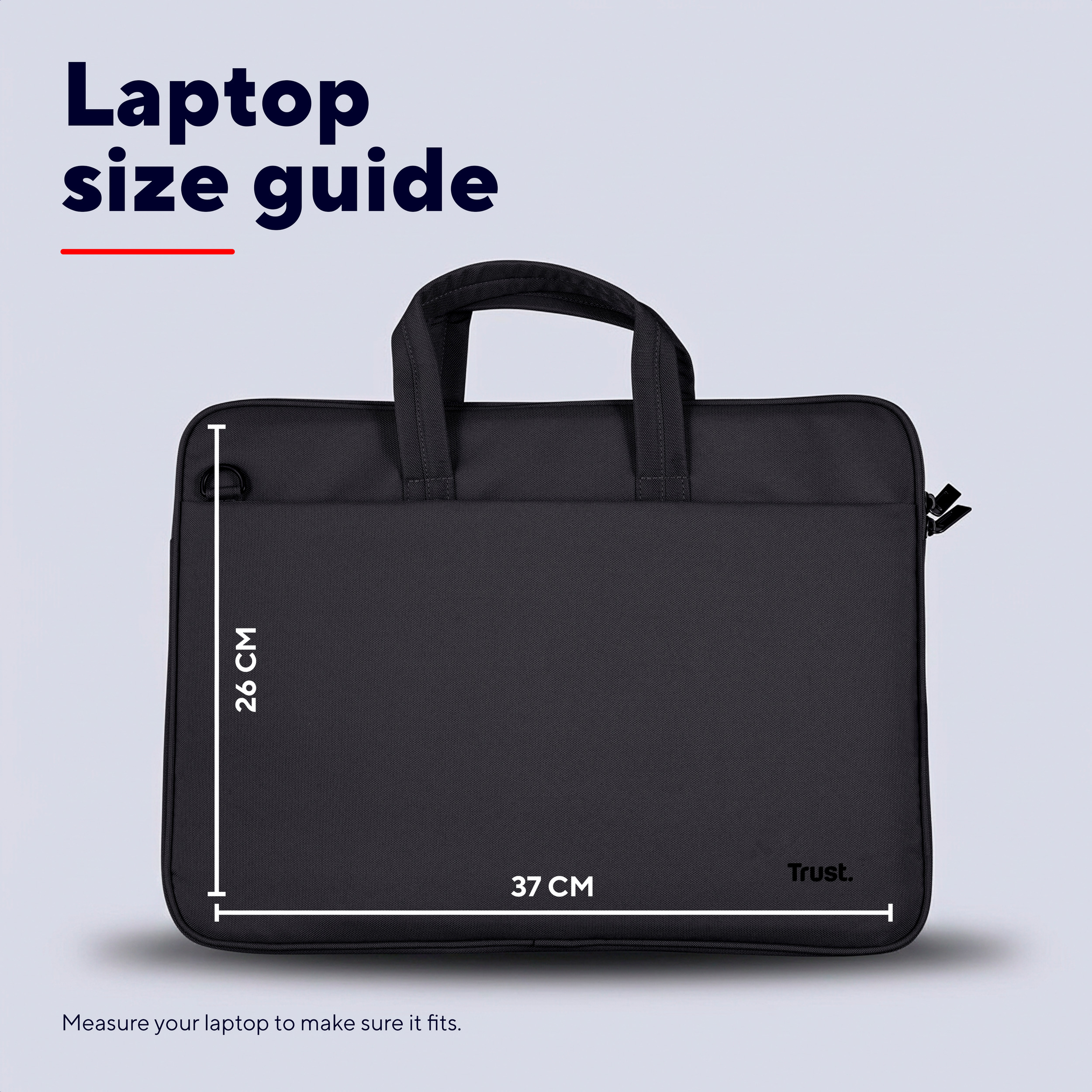 Сумка для ноутбука TRUST Bologna Slim 14" Black (26207)