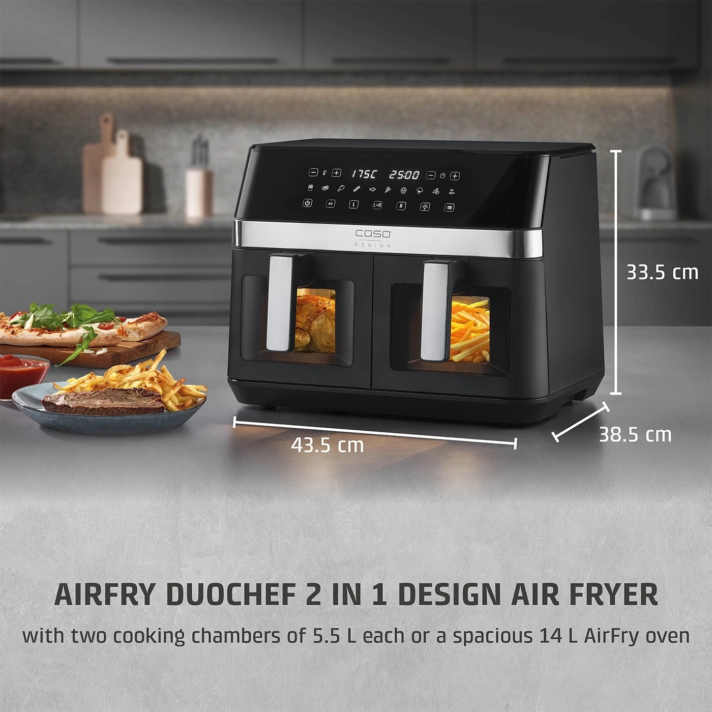 Мультипечь CASO AirFry DuoChef