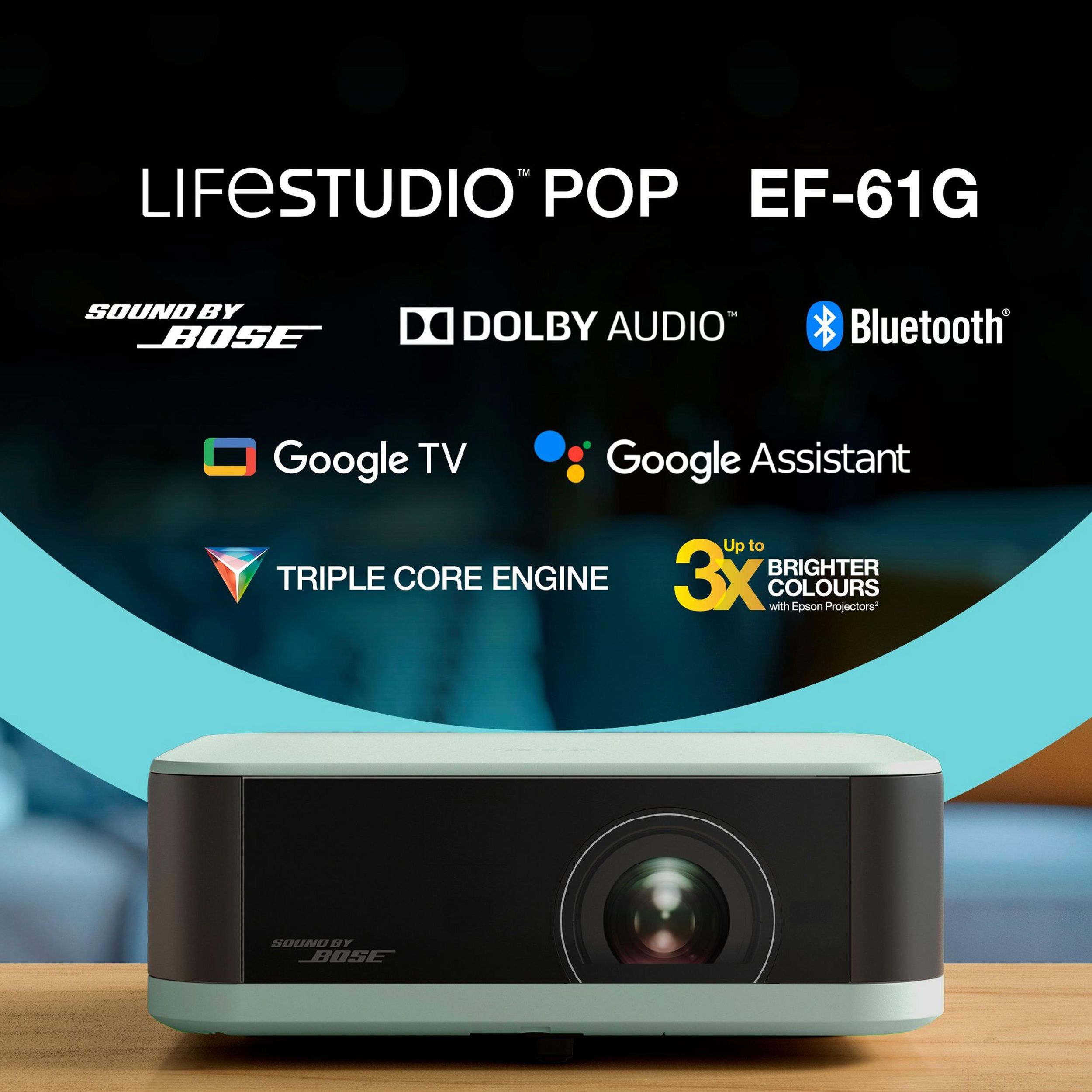 Проектор EPSON LifeStudio Pop EF-61G Ice Green (V11HB72342)