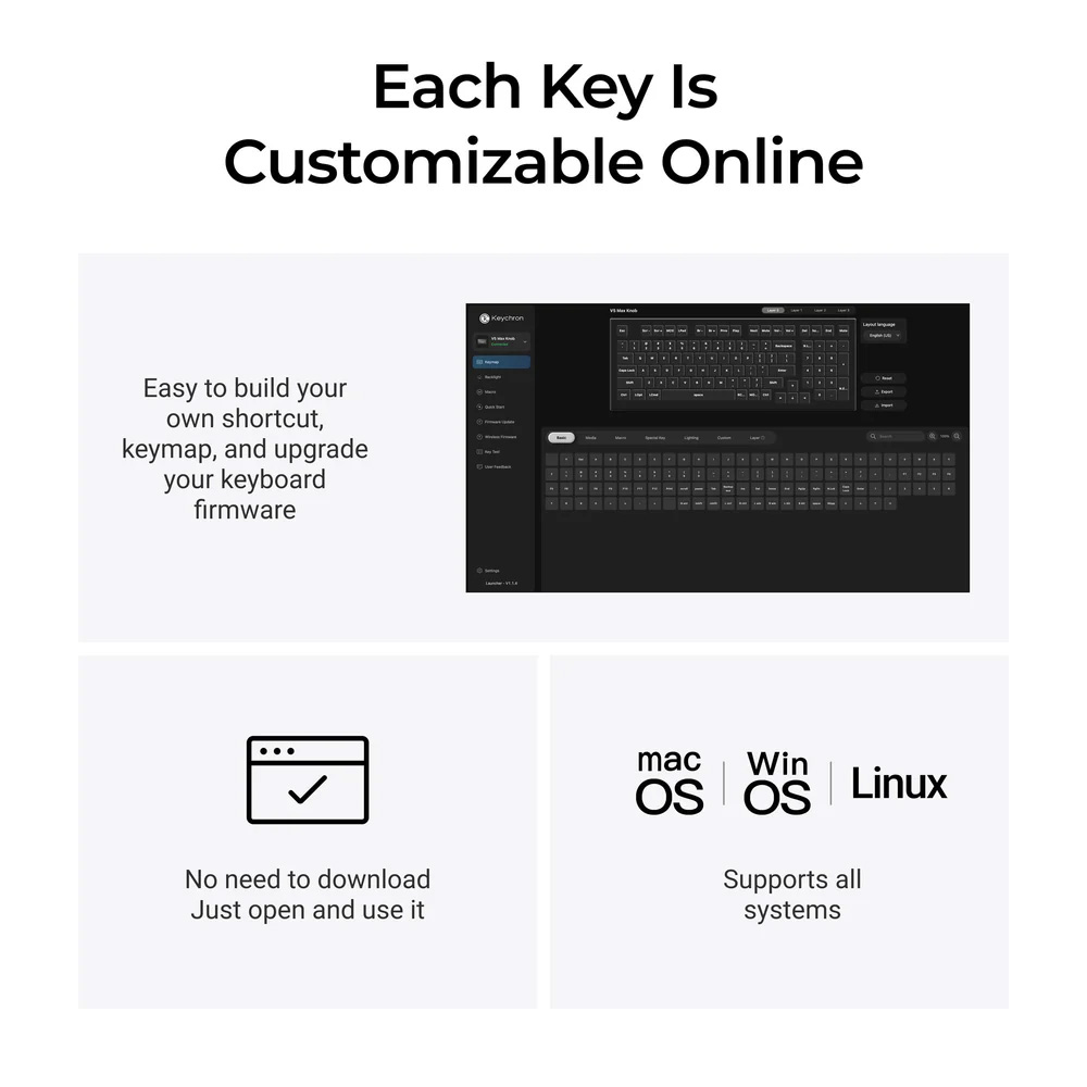 Клавиатура беспроводная KEYCHRON V5 Max Gateron Jupiter Banana Switch