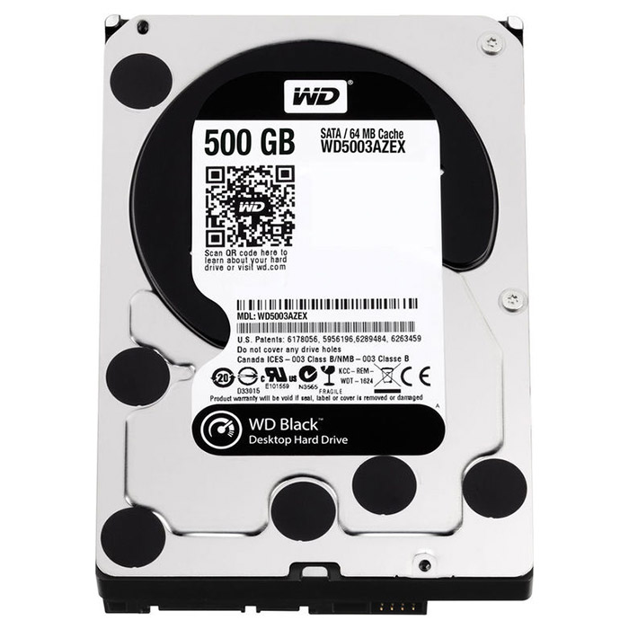 Жорсткий диск 3.5" WD Black 500GB SATA/64MB (WD5003AZEX)