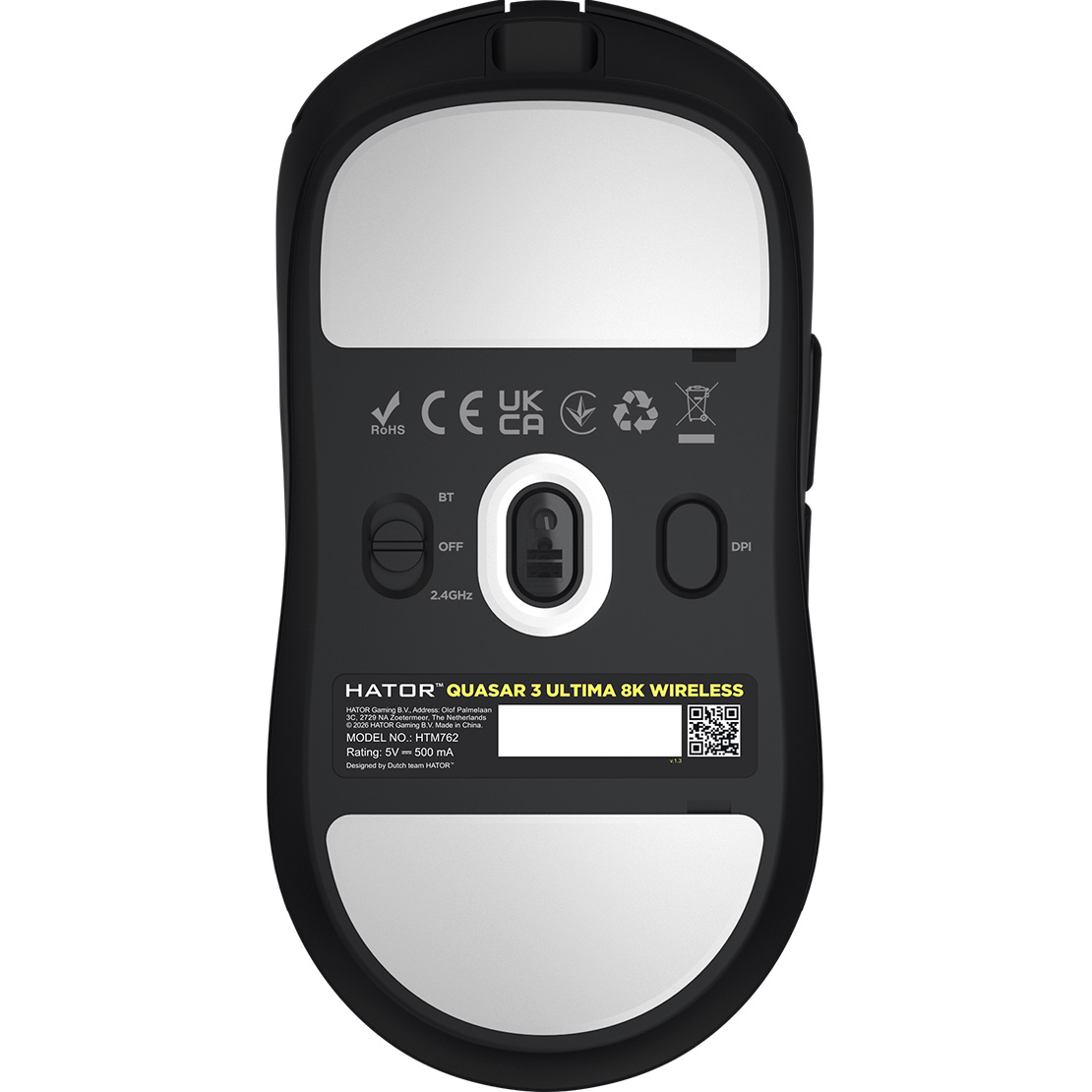 Мышь игровая HATOR Quasar 3 Ultima 8K Wireless Black Edition (HTM762)