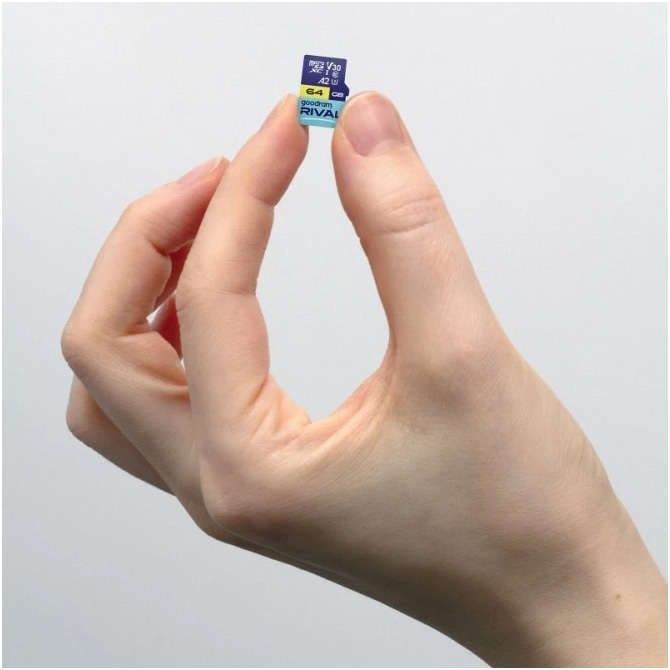 Карта памяти GOODRAM microSDXC Rival M2AA 64GB UHS-I U3 V30 A2 Class 10 + SD-adapter (GGSM2AA-0640R12)