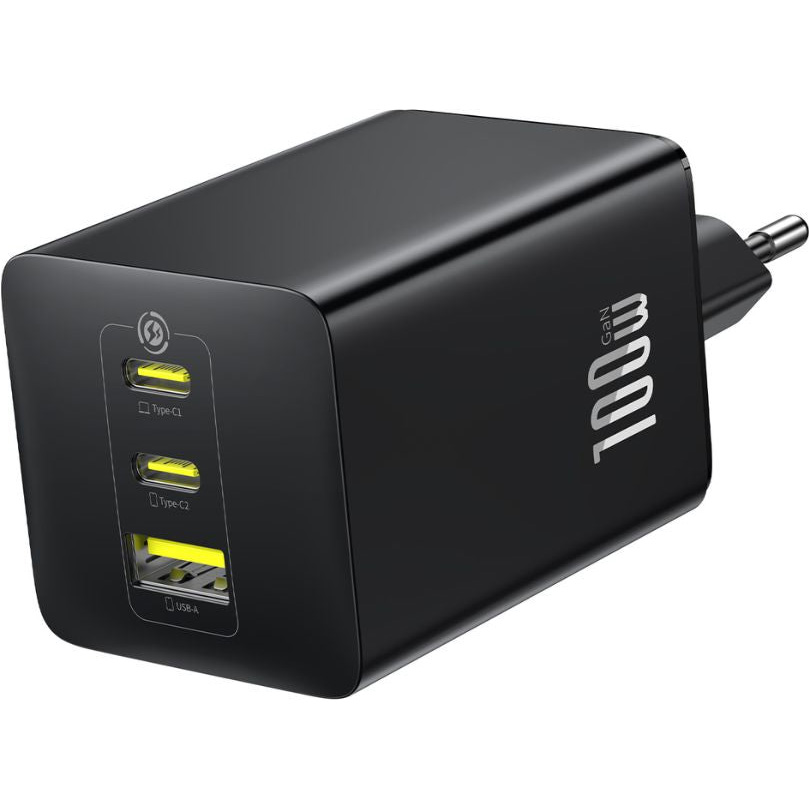 Зарядний пристрій BASEUS OS-Baseus EnerFill FE11 Fast Charger 2C+U 100W Cosmic Black (P10182102123-00)