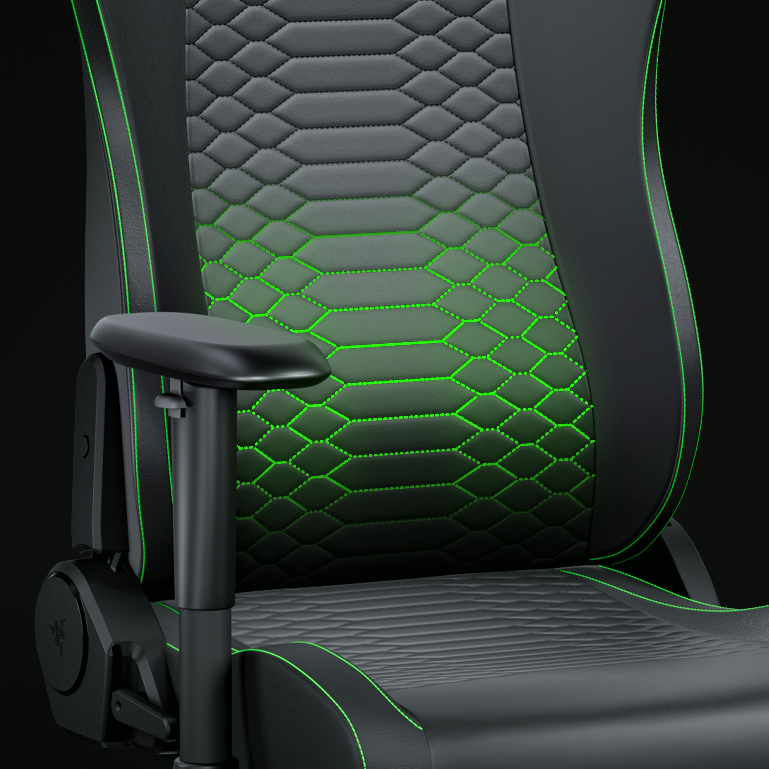 Кресло геймерское RAZER Iskur V2 X NewGen Black/Green (RZ38-05310700-R3G1)