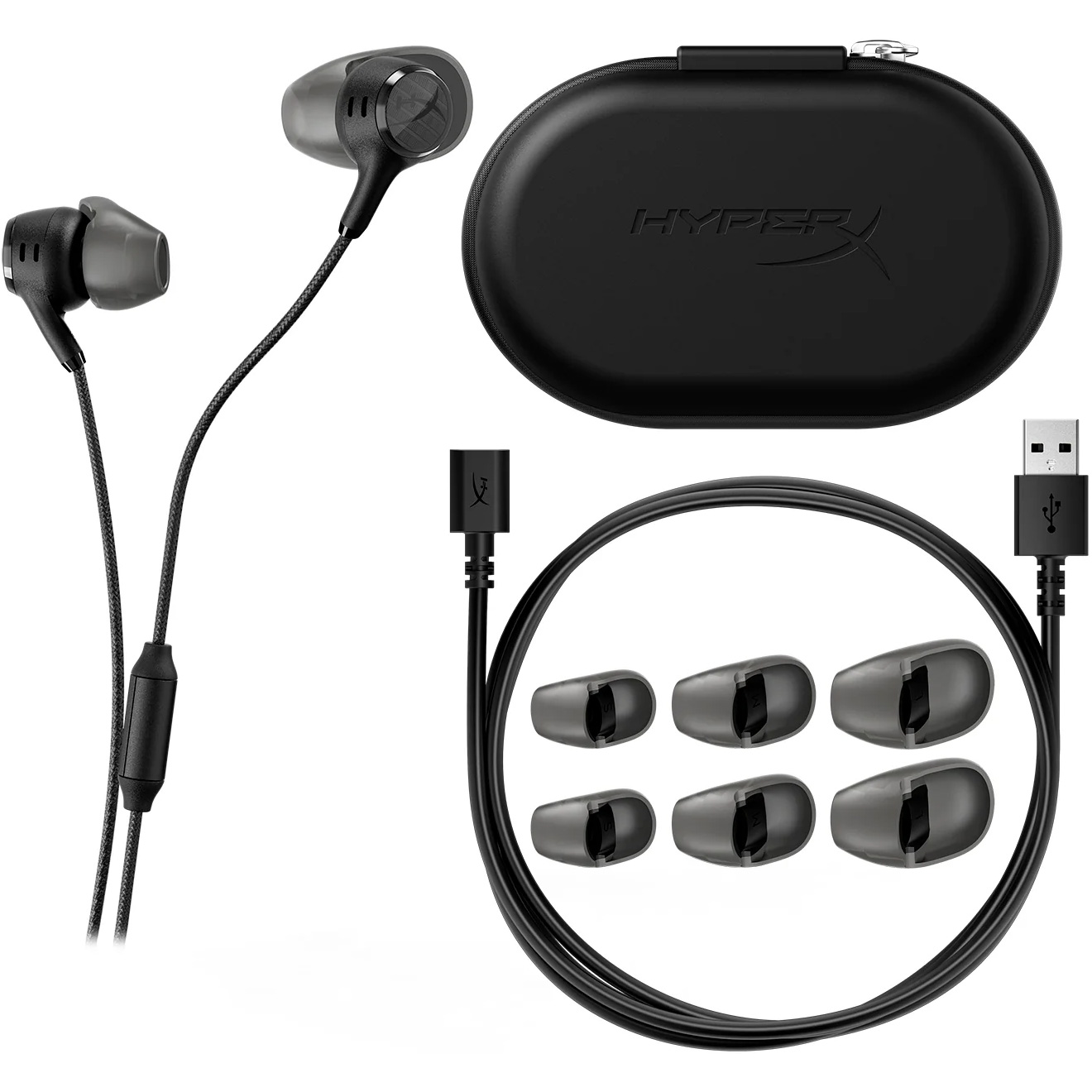 Навушники геймерскі HYPERX Cloud Earbuds III S Black (BN7S1AA)