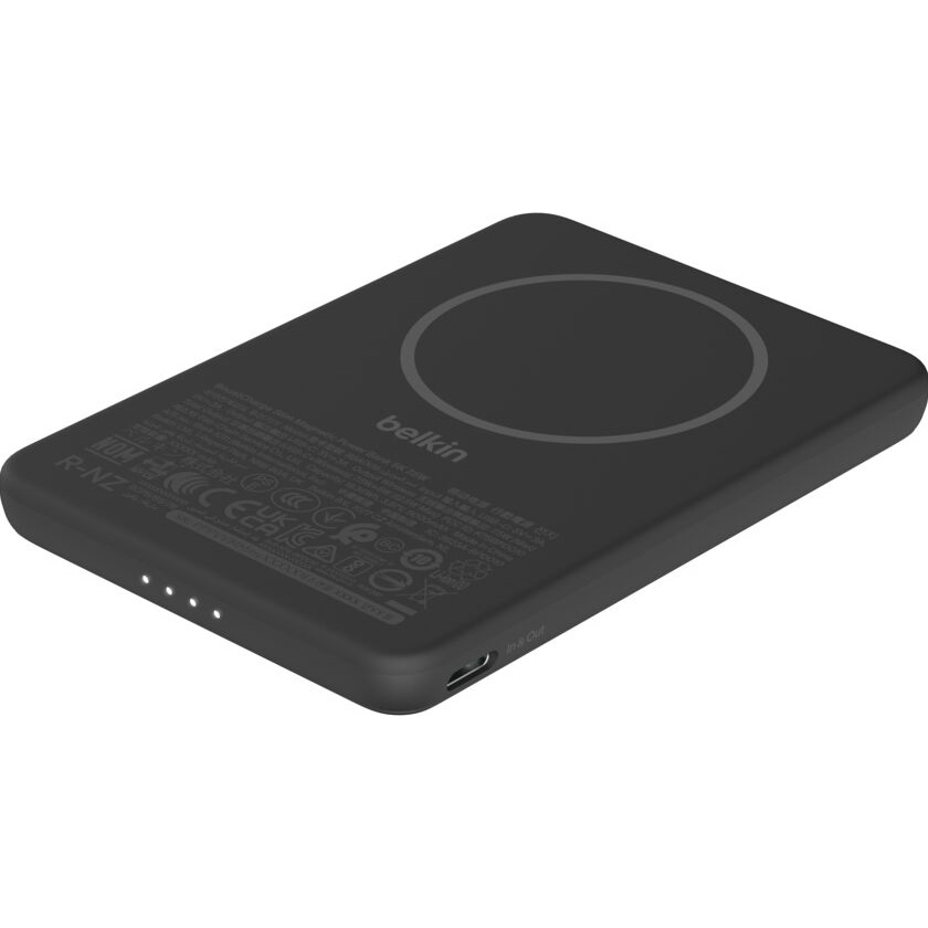 Повербанк MagSafe BELKIN BoostCharge Slim Magnetic Power Bank 5K 15W 5000mAh Black (BPD020HQBK)