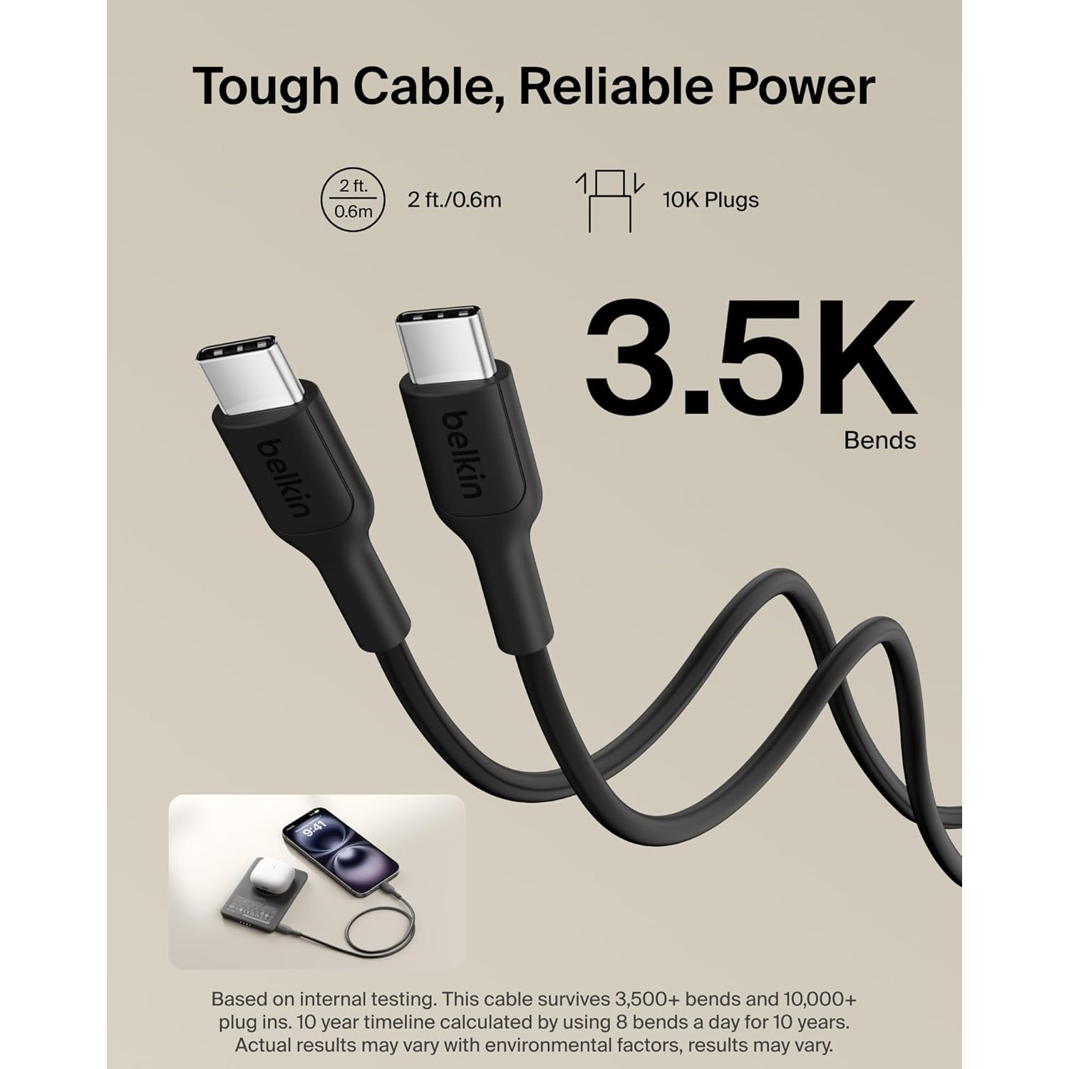 Повербанк MagSafe BELKIN BoostCharge Slim Magnetic Power Bank 5K 15W 5000mAh Black (BPD020HQBK)