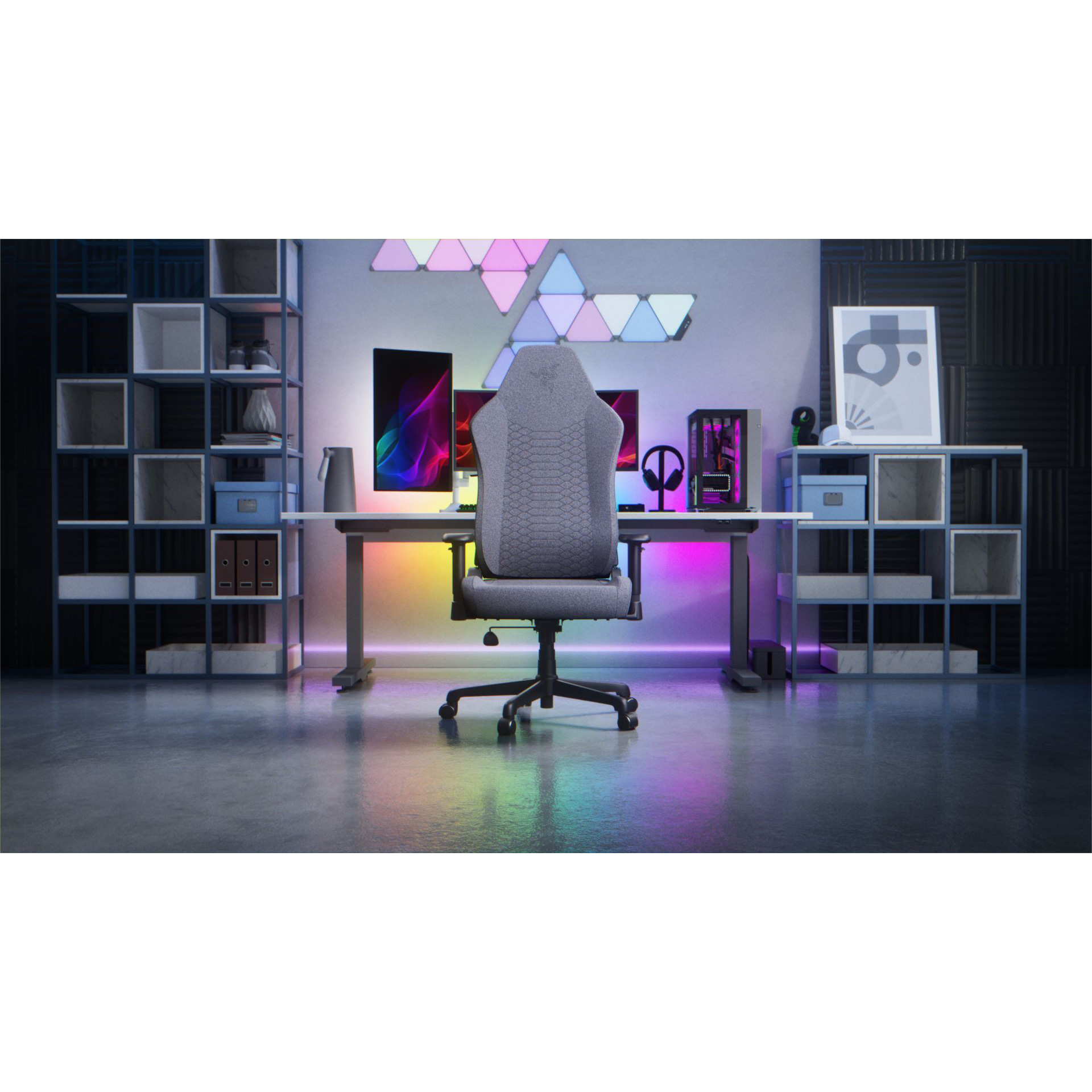 Крісло геймерське RAZER Iskur V2 X Fabric Light Gray (RZ38-05310200-R3G1)
