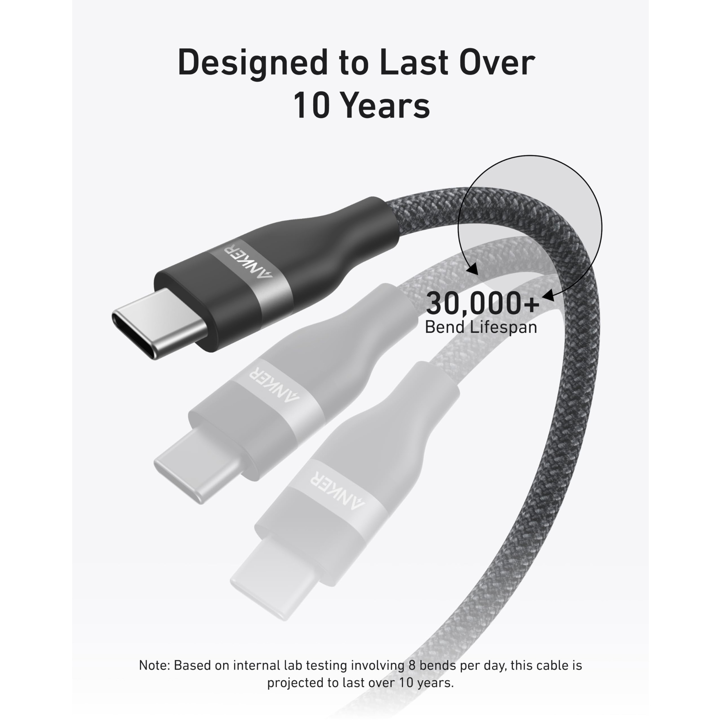 Кабель ANKER Upcycled-Braided USB-C to USB-C 240W 1.8м Black (A82E2H12)