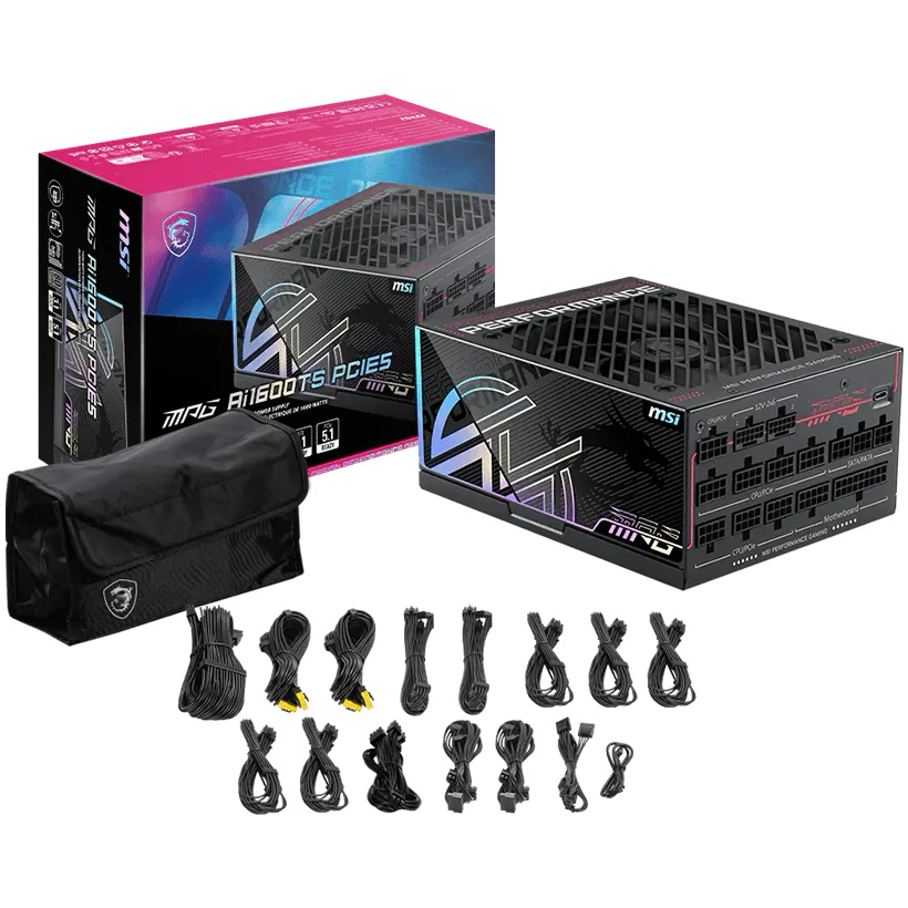 Блок живлення 1600W MSI MPG Ai1600TS PCIE5