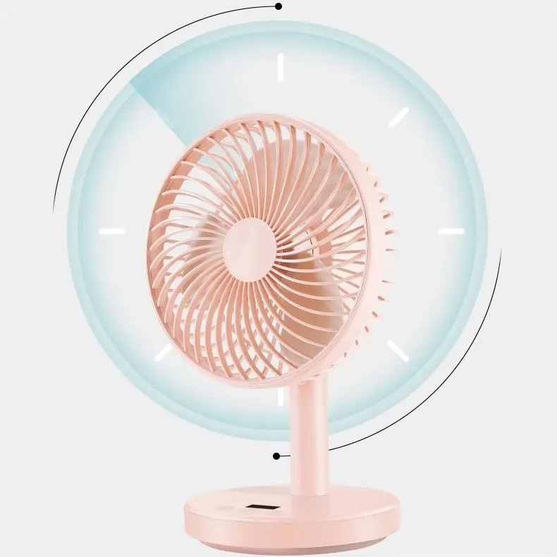 Настольный портативный вентилятор JISULIFE Desktop Small Fan 01 Pink