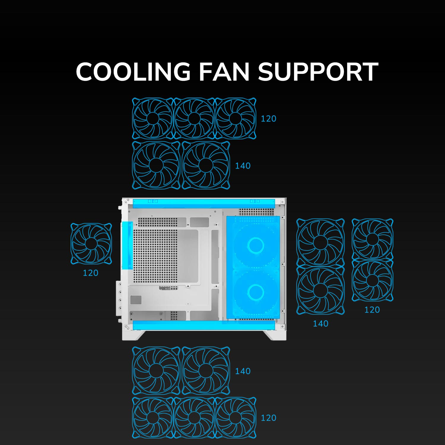 Корпус COUGAR FV150 Mini White (382QA60.0002)