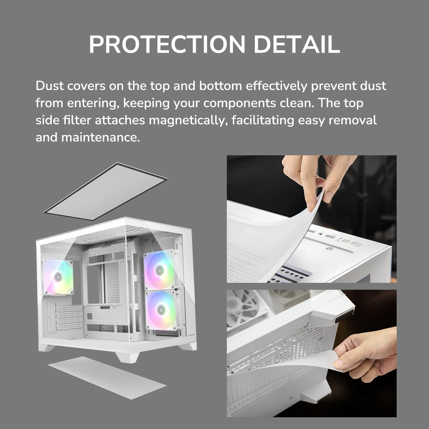 Корпус COUGAR FV150 Mini White (382QA60.0002)