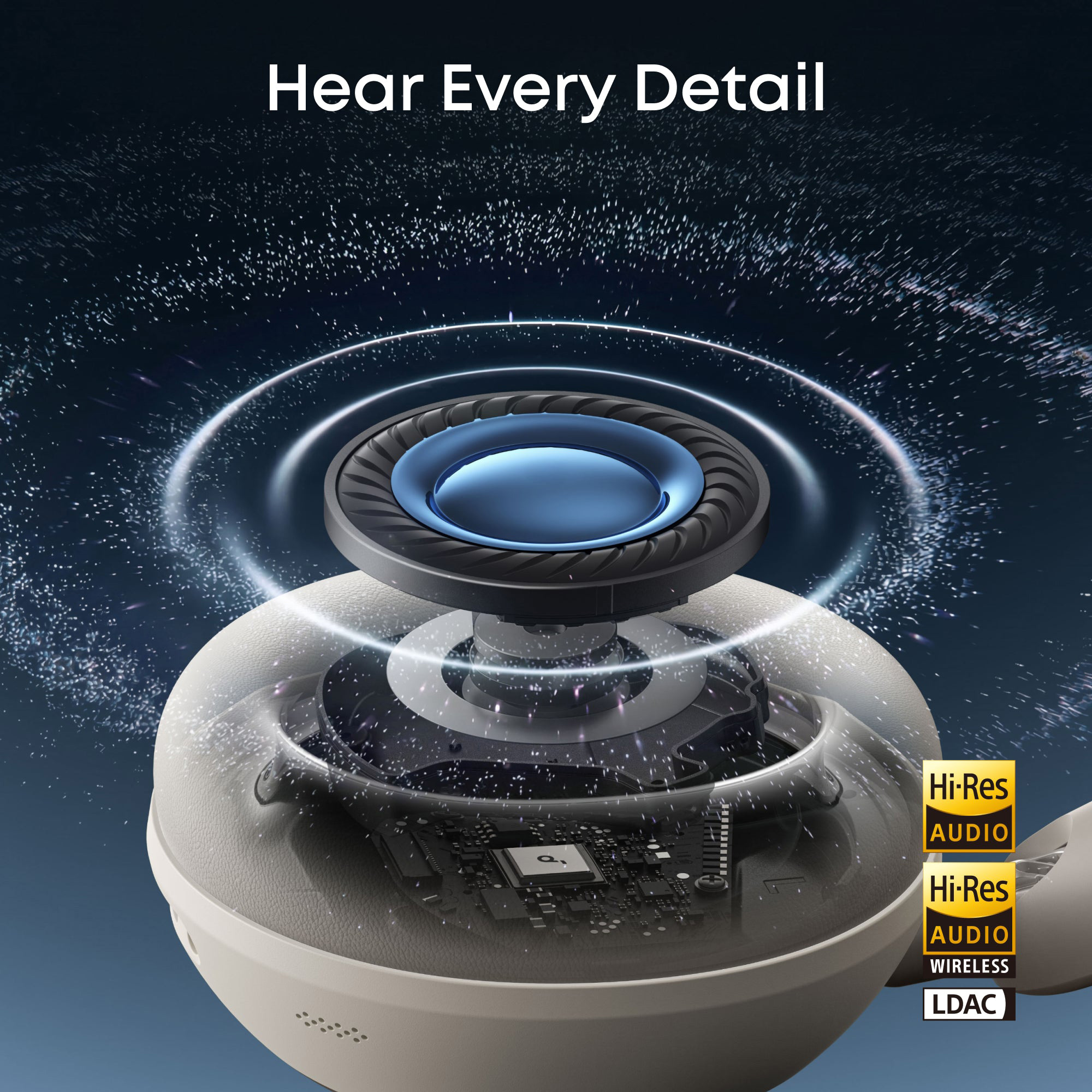 Навушники ANKER SoundCore Space 2 Linen White (D1402G21)