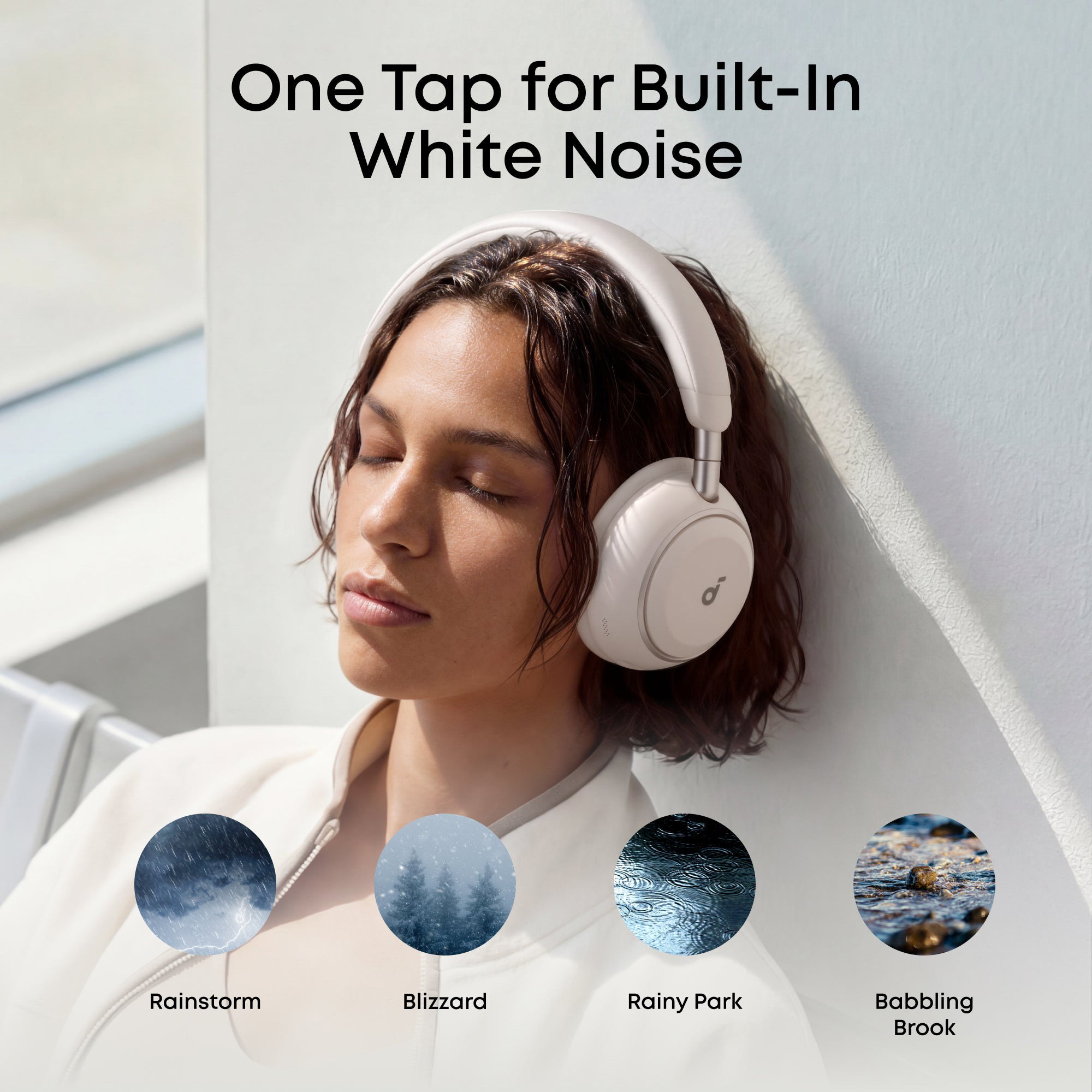 Навушники ANKER SoundCore Space 2 Linen White (D1402G21)