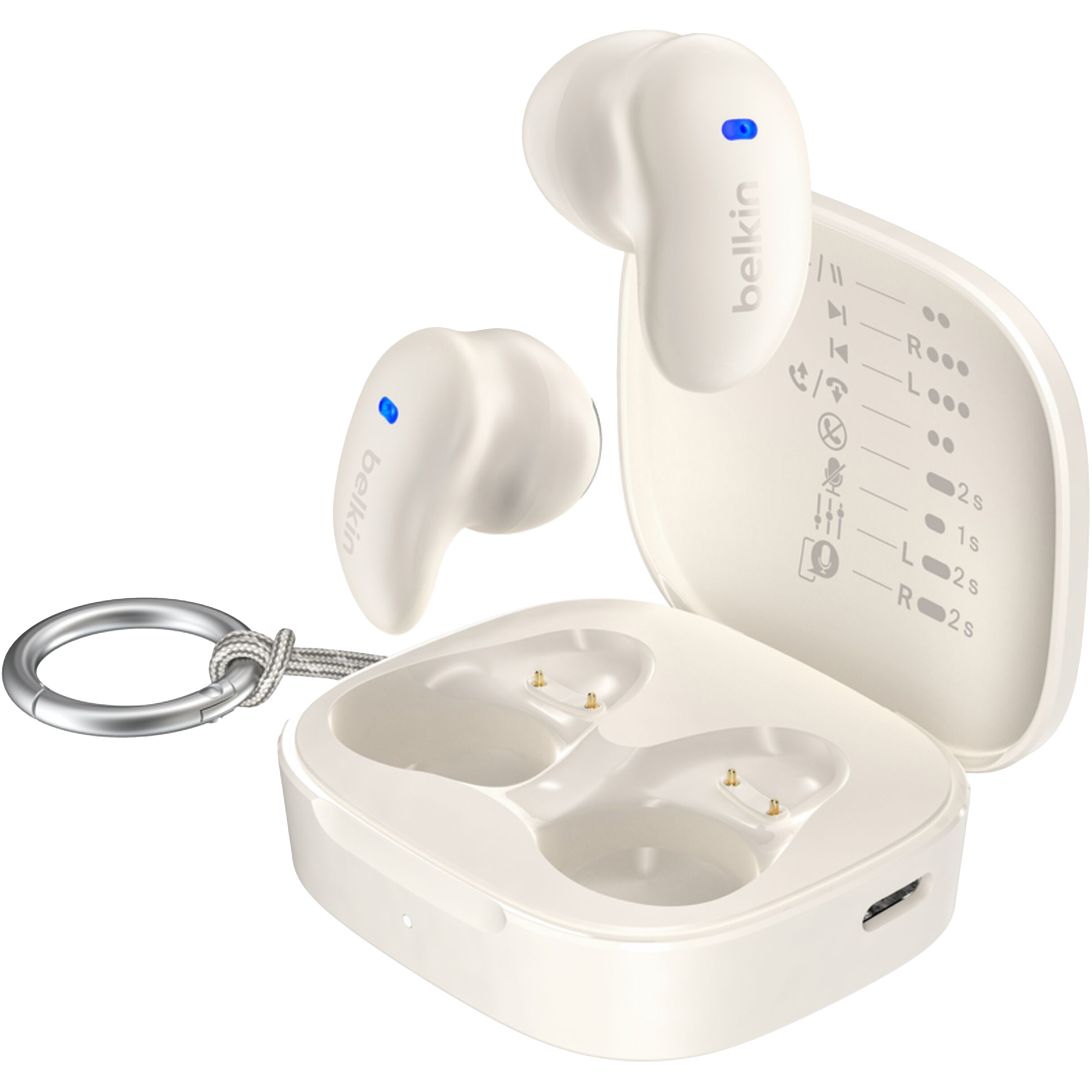 Навушники BELKIN SoundForm Anywhere True Wireless Earbuds Sand (AUC014HQCR)
