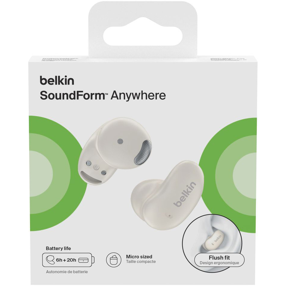 Навушники BELKIN SoundForm Anywhere True Wireless Earbuds Sand (AUC014HQCR)