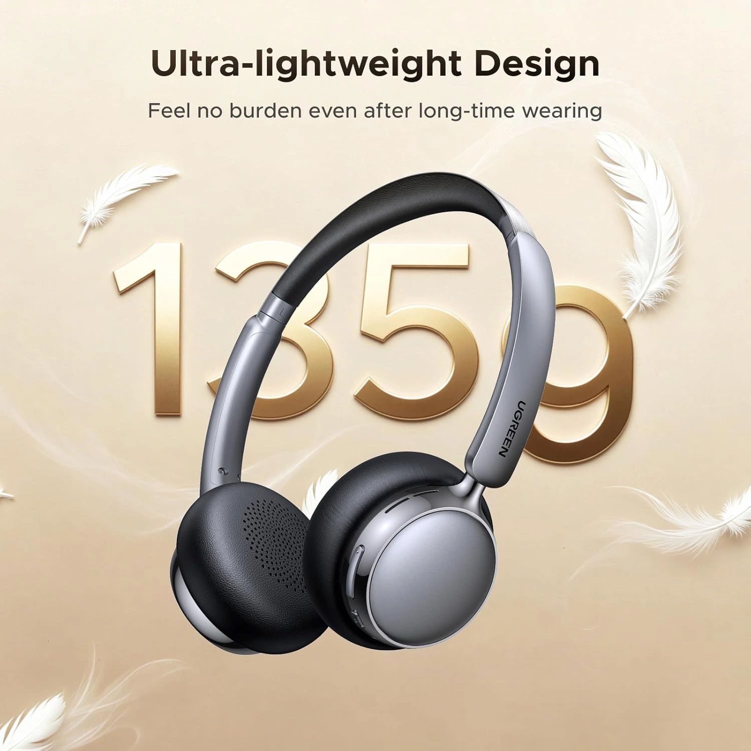 Навушники UGREEN HP207 Studio Plus Black (75630)