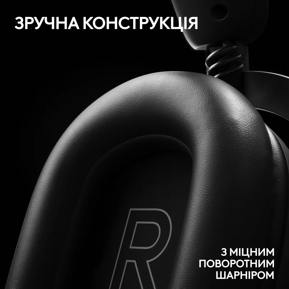 Навушники геймерскі LOGITECH G Pro X 2 Lightspeed w/stand Black (991-000550)