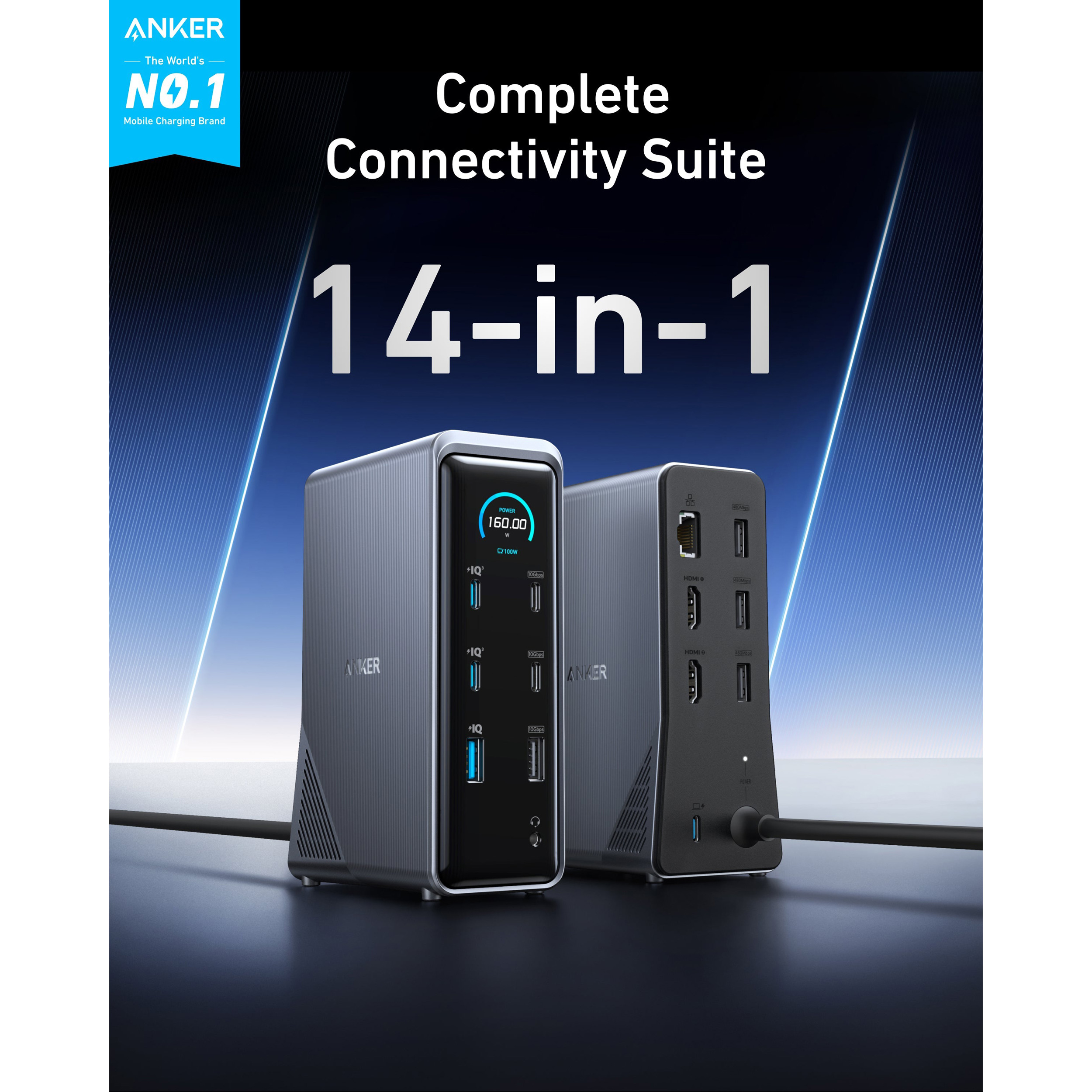Док-станция ANKER 14-in-1 Prime Charging Docking Station (A83B63A1)