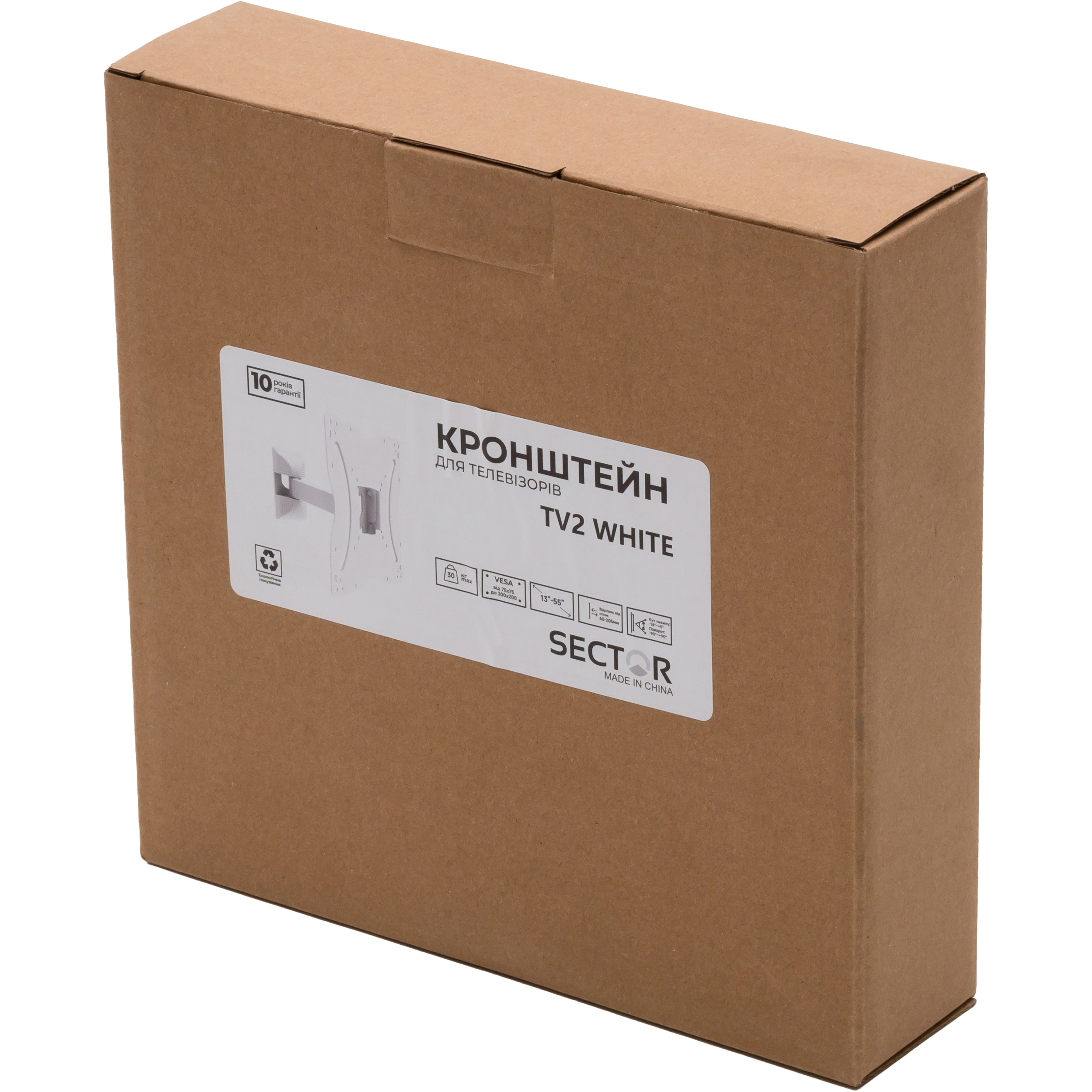 Кріплення настінне для ТВ SECTOR TV2 13"-55" White